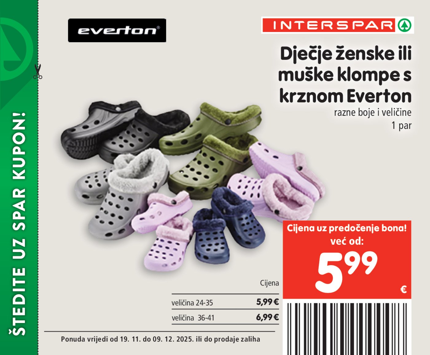INTERSPAR BON katalog Akcija 19.11. - 09.12.2025.