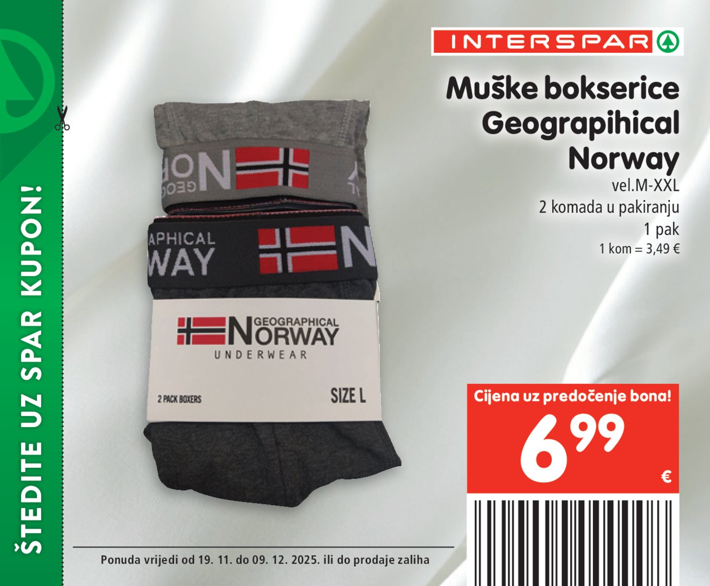 INTERSPAR BON katalog Akcija 19.11. - 09.12.2025.