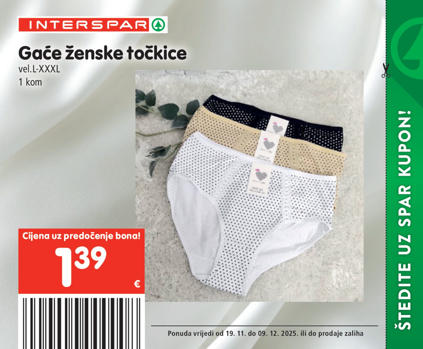 INTERSPAR BON katalog Akcija 19.11. - 09.12.2025.