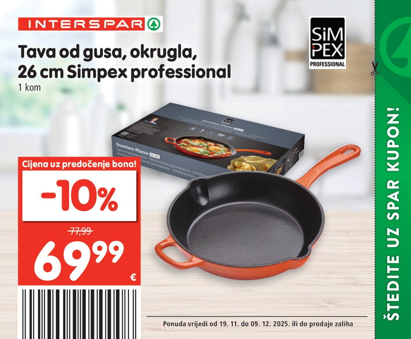 INTERSPAR BON katalog Akcija 19.11. - 09.12.2025.