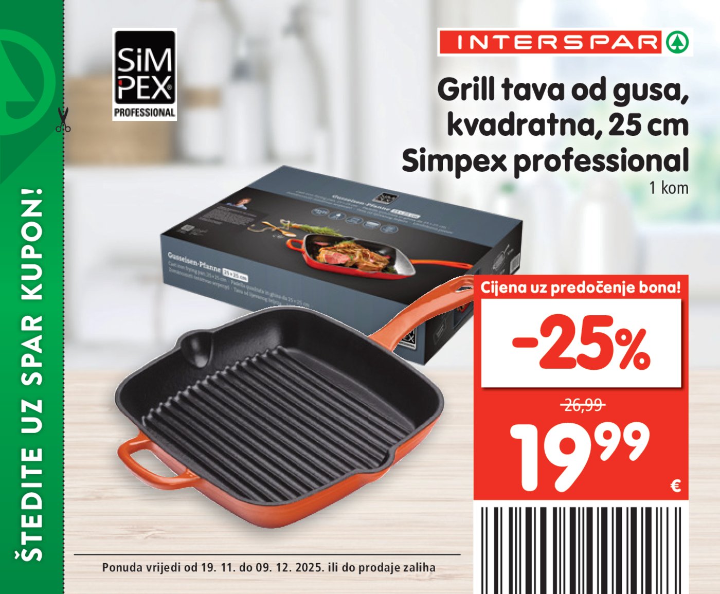 INTERSPAR BON katalog Akcija 19.11. - 09.12.2025.