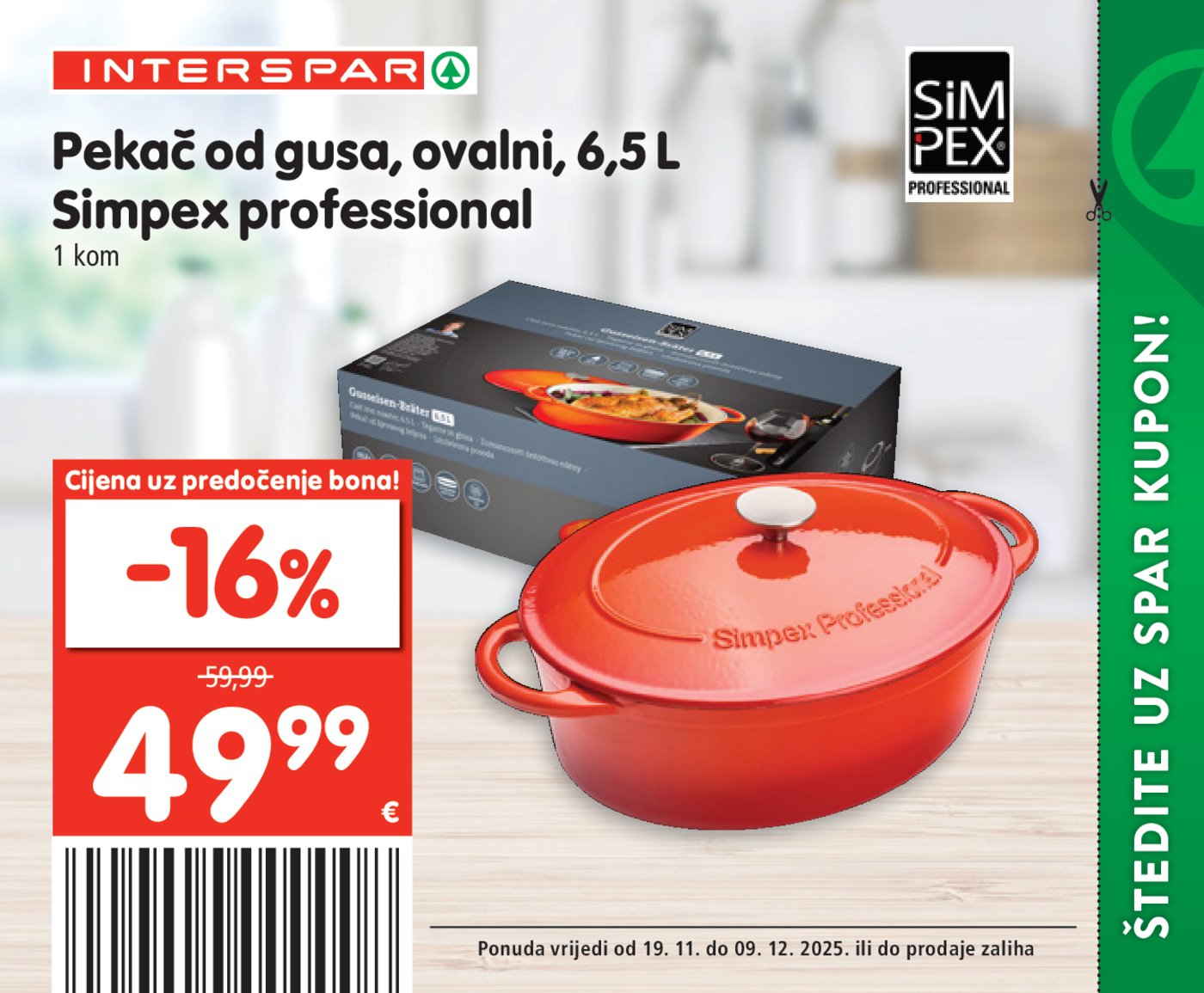 INTERSPAR BON katalog Akcija 19.11. - 09.12.2025.