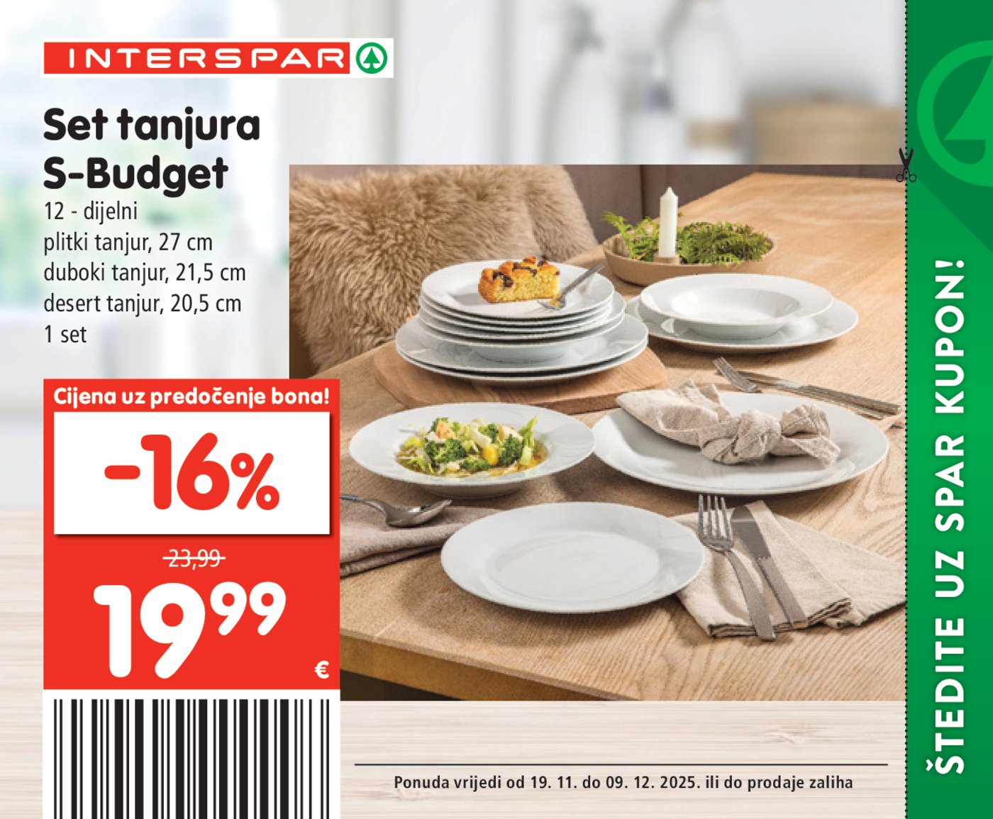 INTERSPAR BON katalog Akcija 19.11. - 09.12.2025.