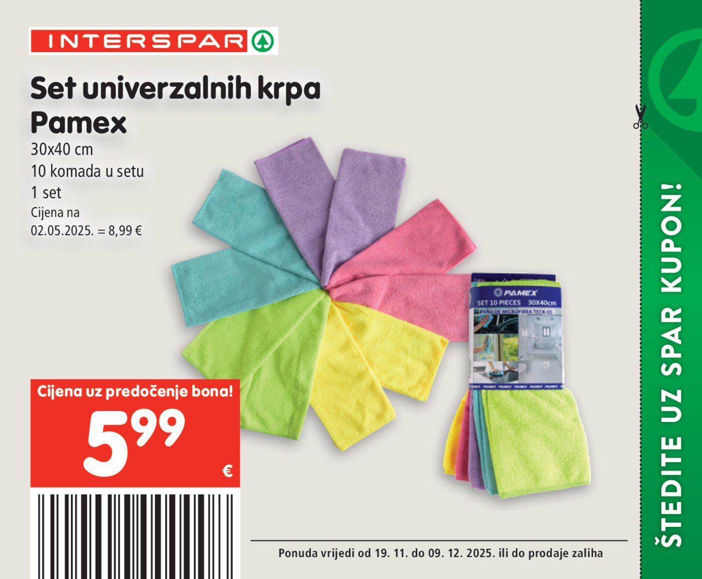 INTERSPAR BON katalog Akcija 19.11. - 09.12.2025.