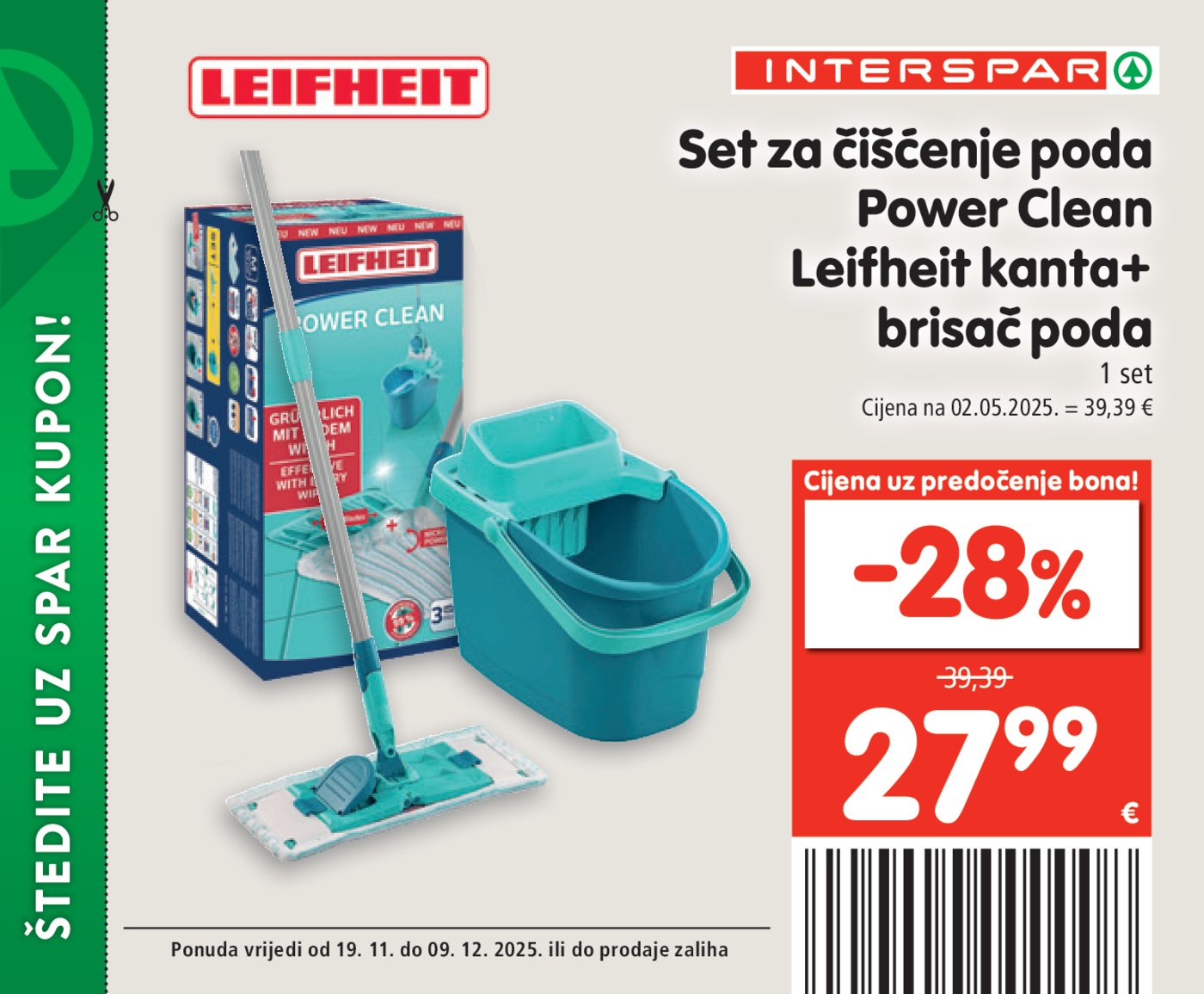 INTERSPAR BON katalog Akcija 19.11. - 09.12.2025.