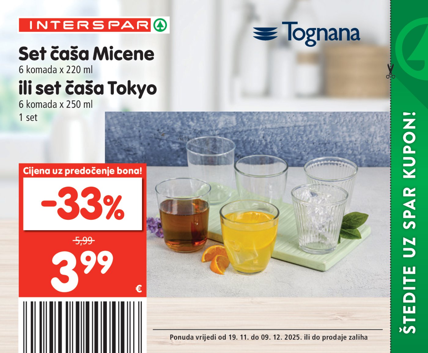 INTERSPAR BON katalog Akcija 19.11. - 09.12.2025.