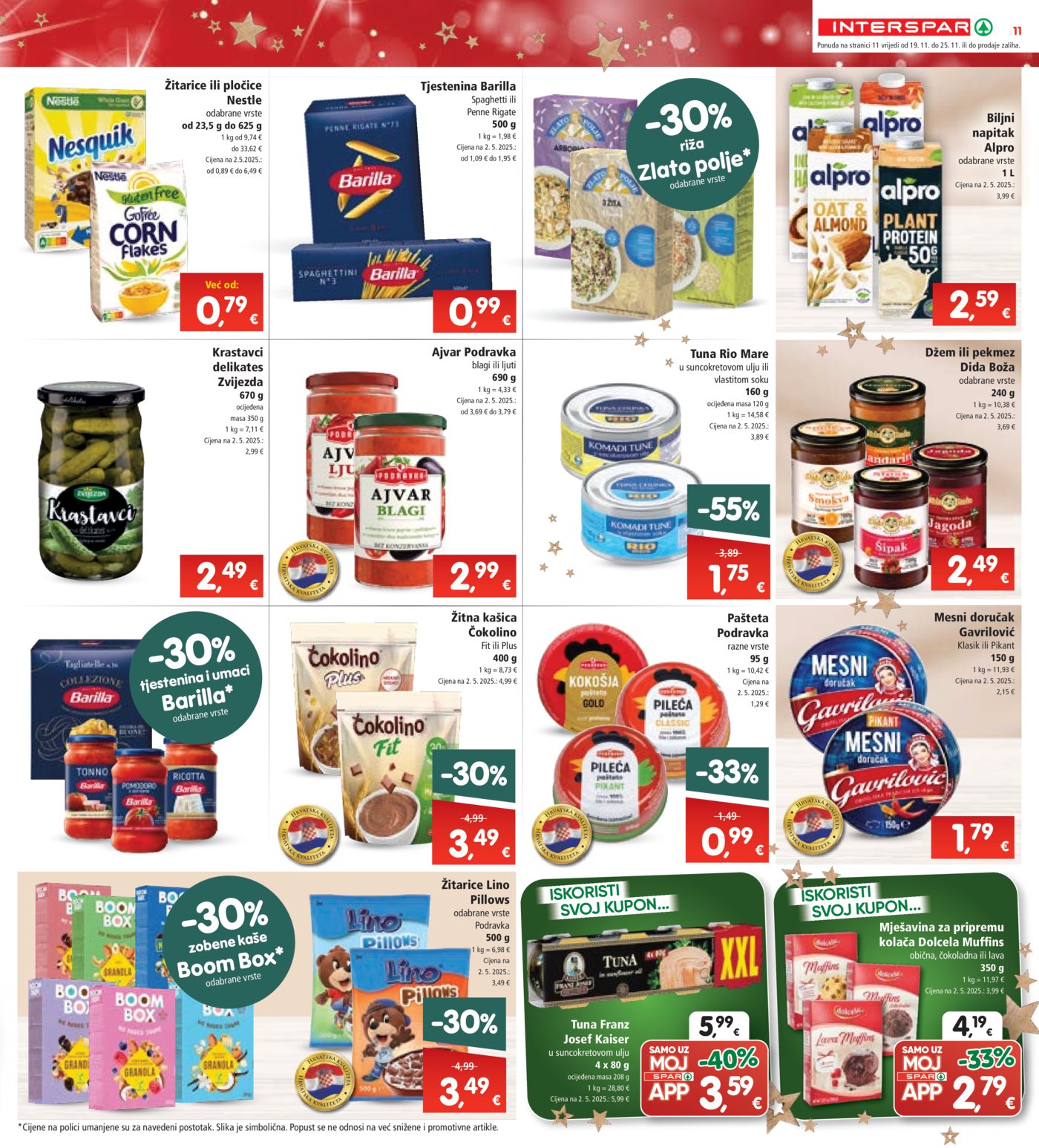 INTERSPAR katalog Akcija 19.11. - 25.11.2025.