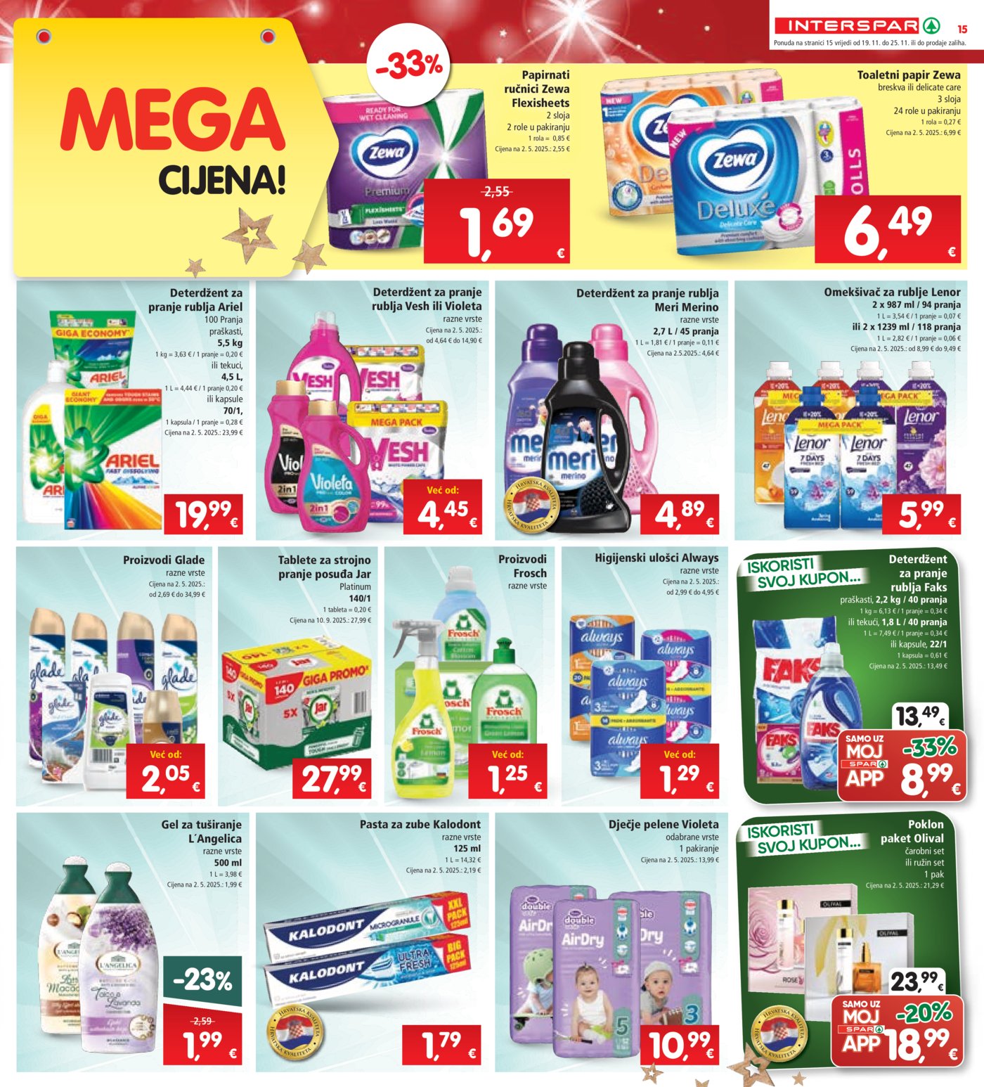 INTERSPAR katalog Akcija 19.11. - 25.11.2025.