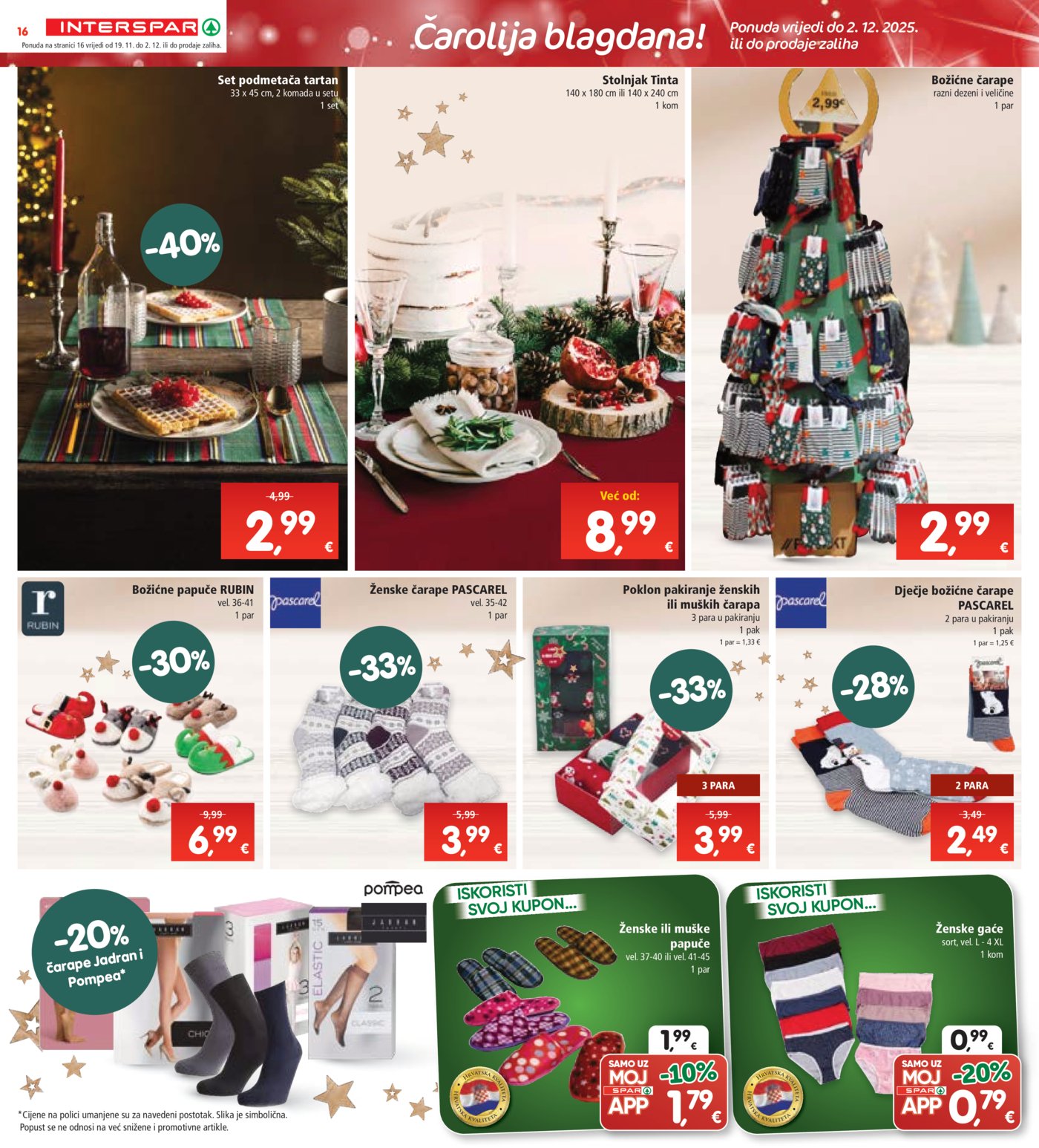 INTERSPAR katalog Akcija 19.11. - 25.11.2025.