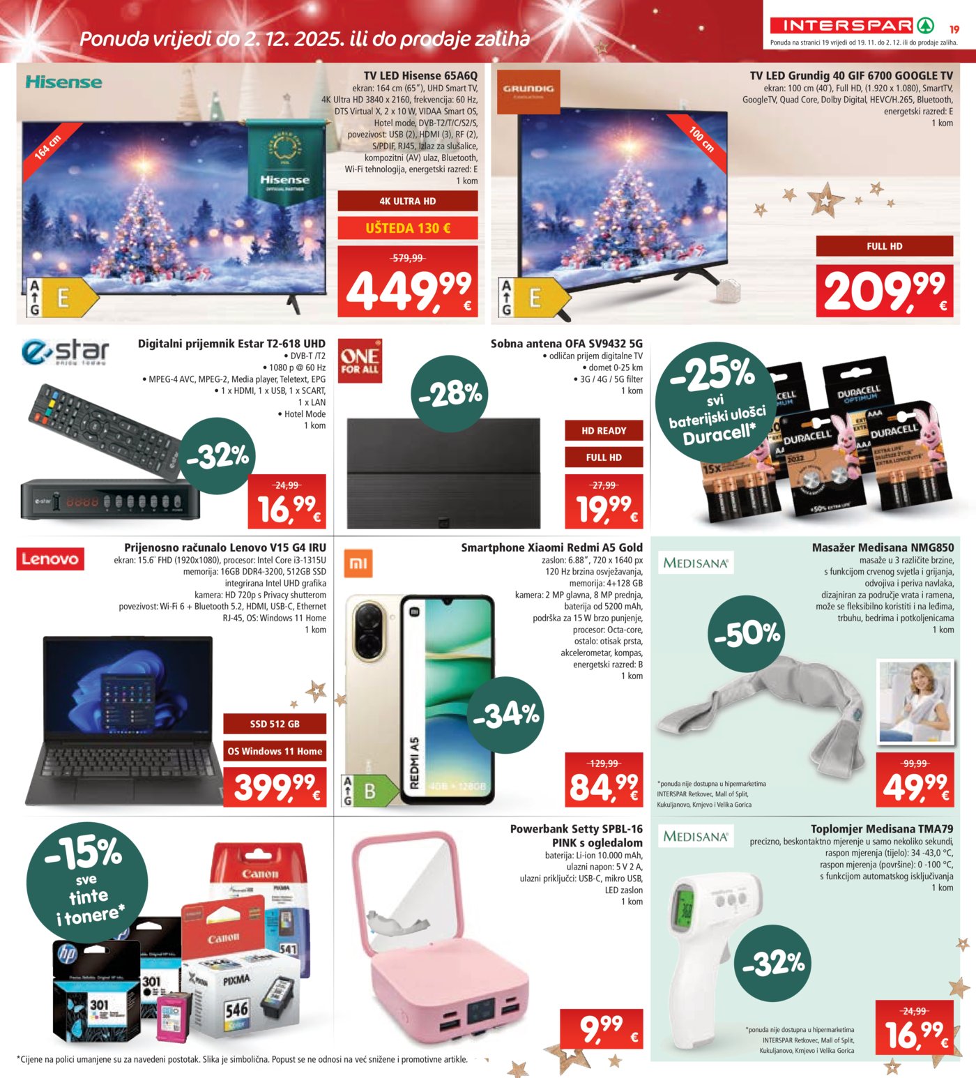 INTERSPAR katalog Akcija 19.11. - 25.11.2025.