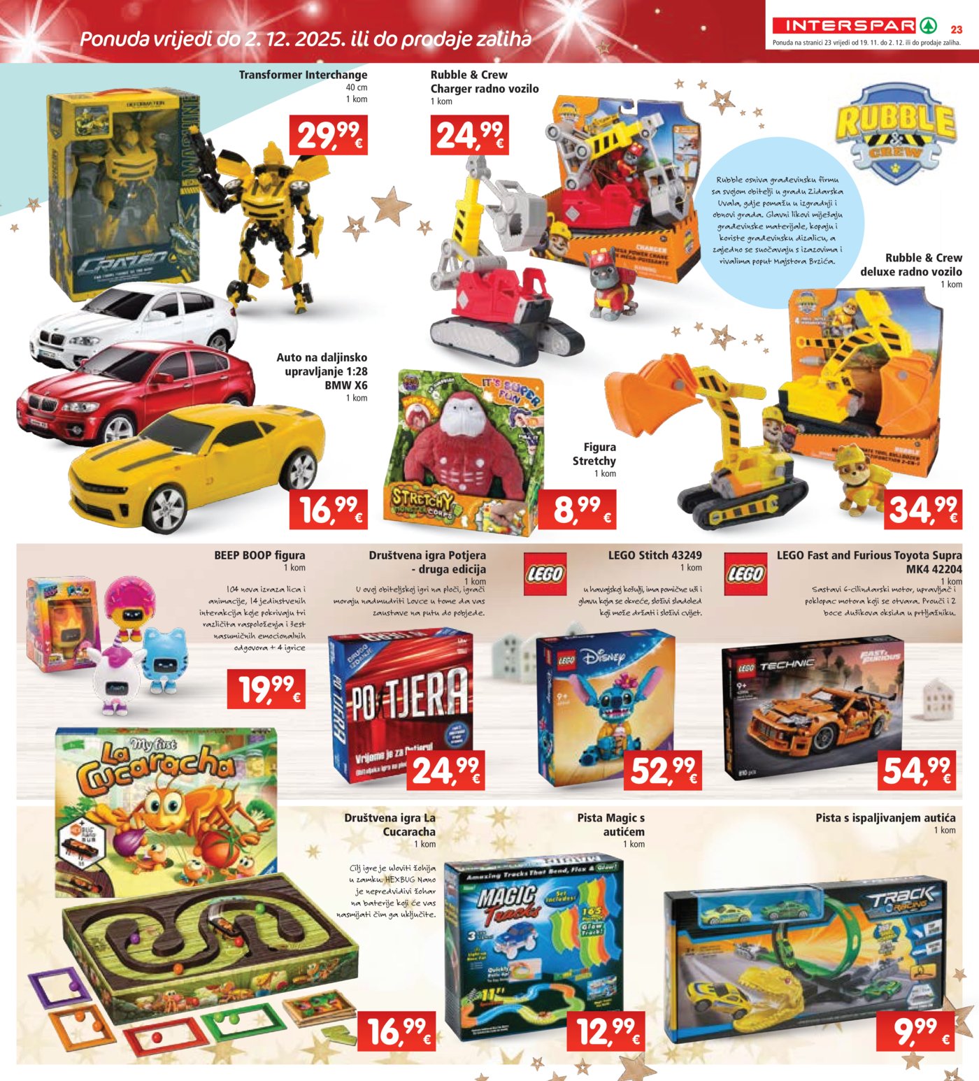 INTERSPAR katalog Akcija 19.11. - 25.11.2025.
