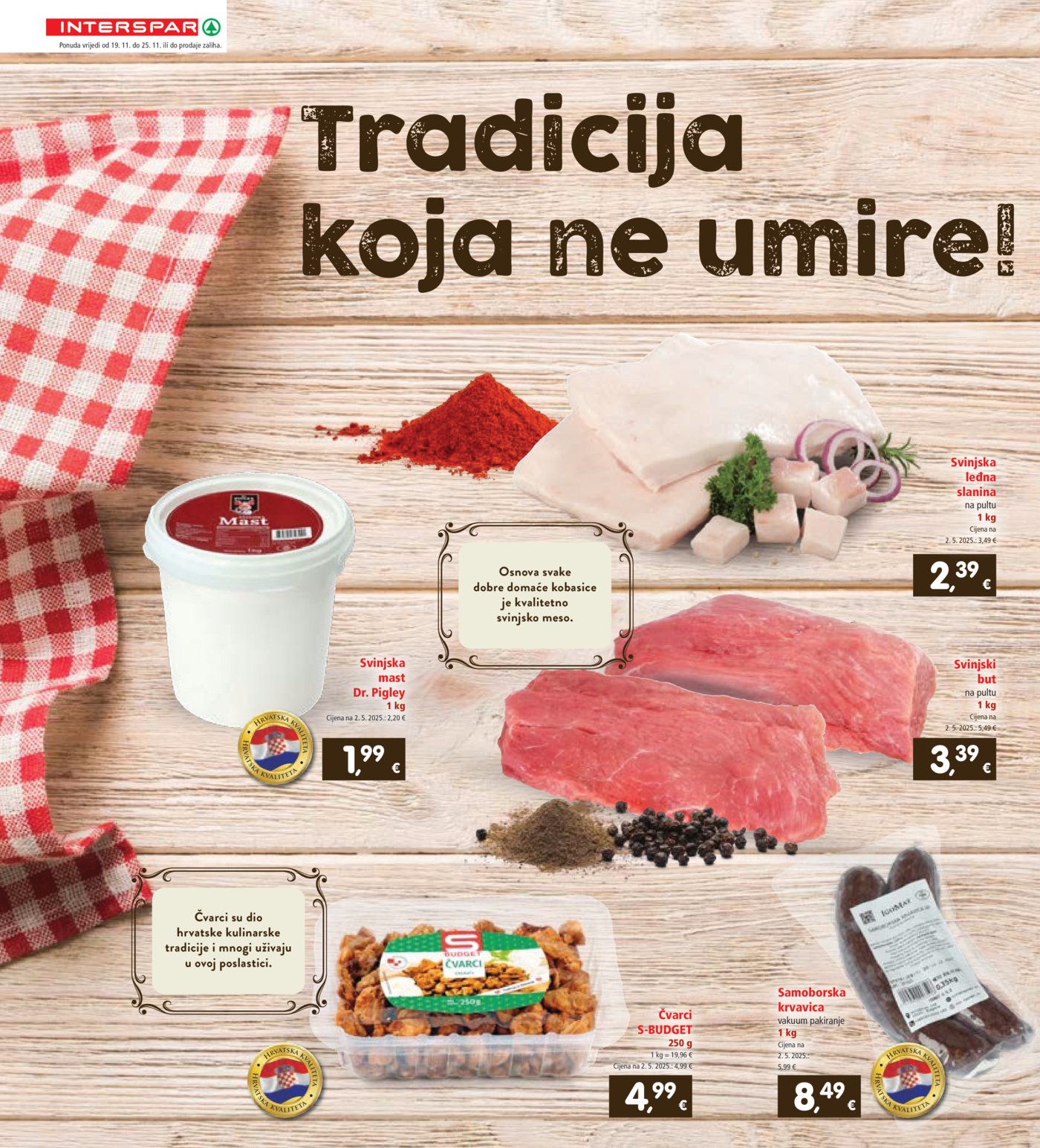 INTERSPAR katalog Akcija 19.11. - 25.11.2025.