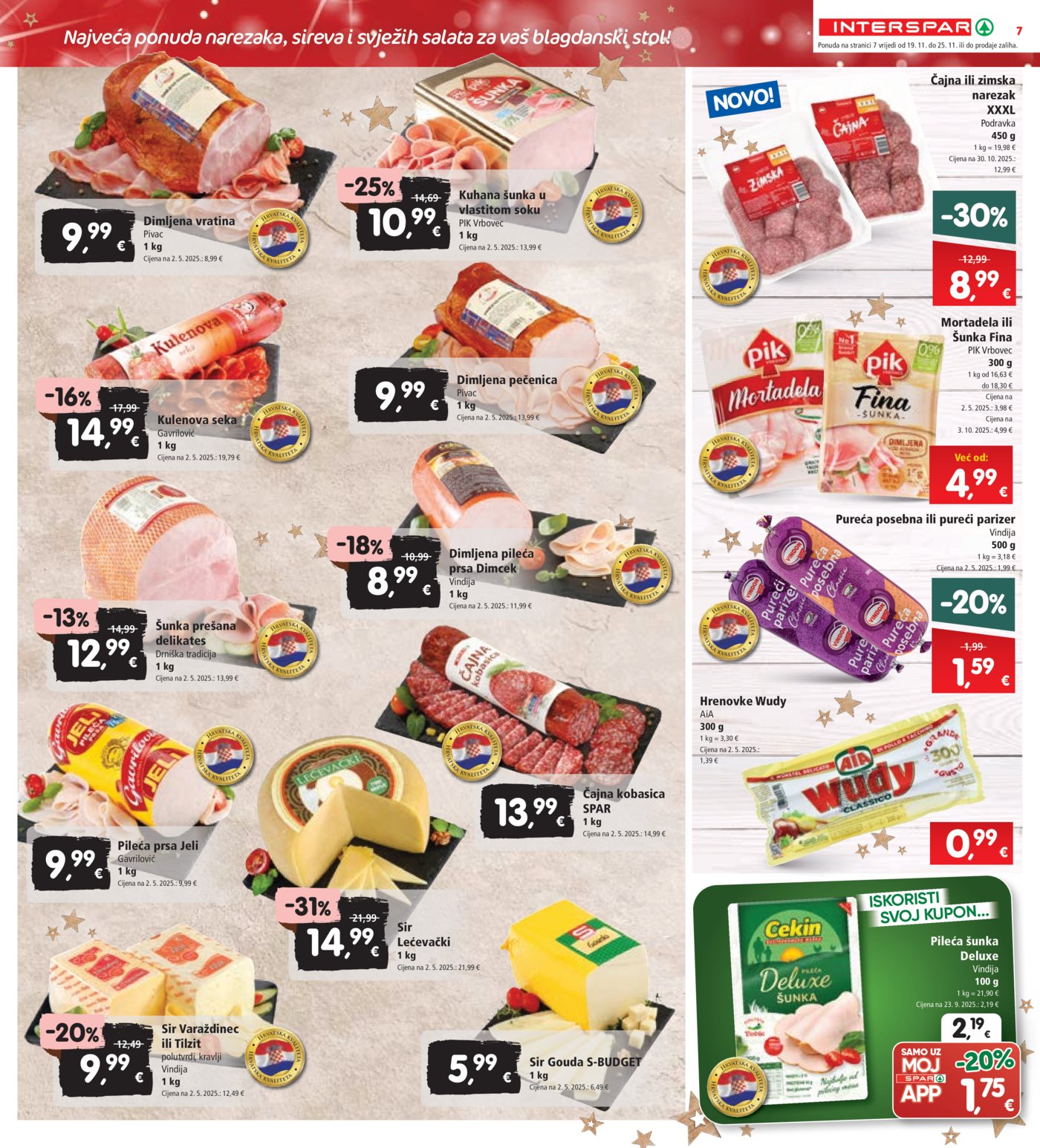 INTERSPAR katalog Akcija 19.11. - 25.11.2025.