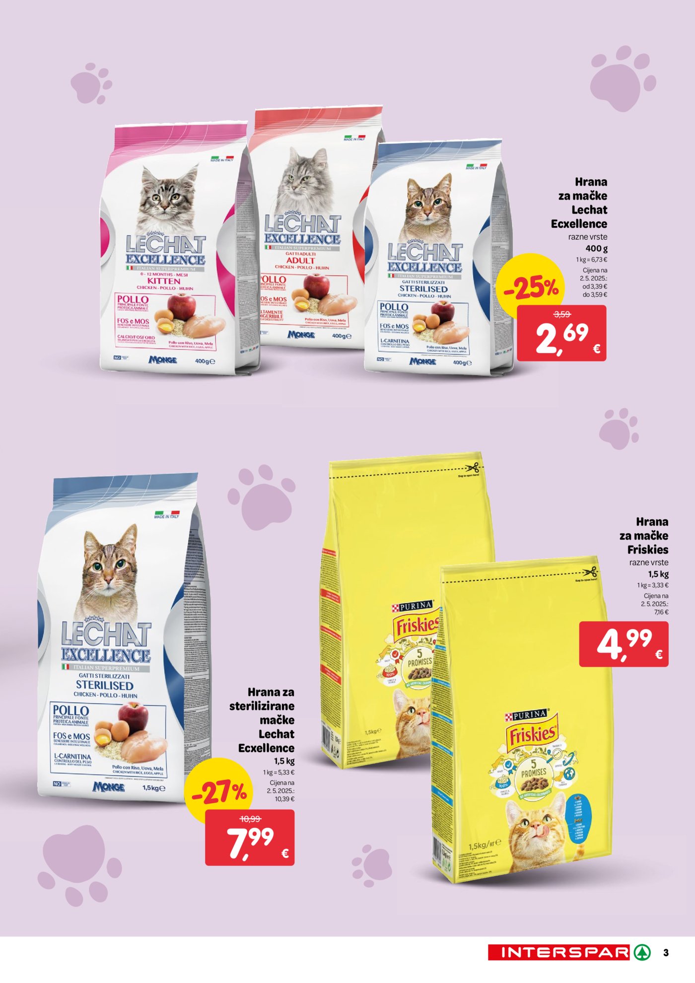 INTERSPAR ljubimci katalog Akcija 19.11. - 02.12.2025.