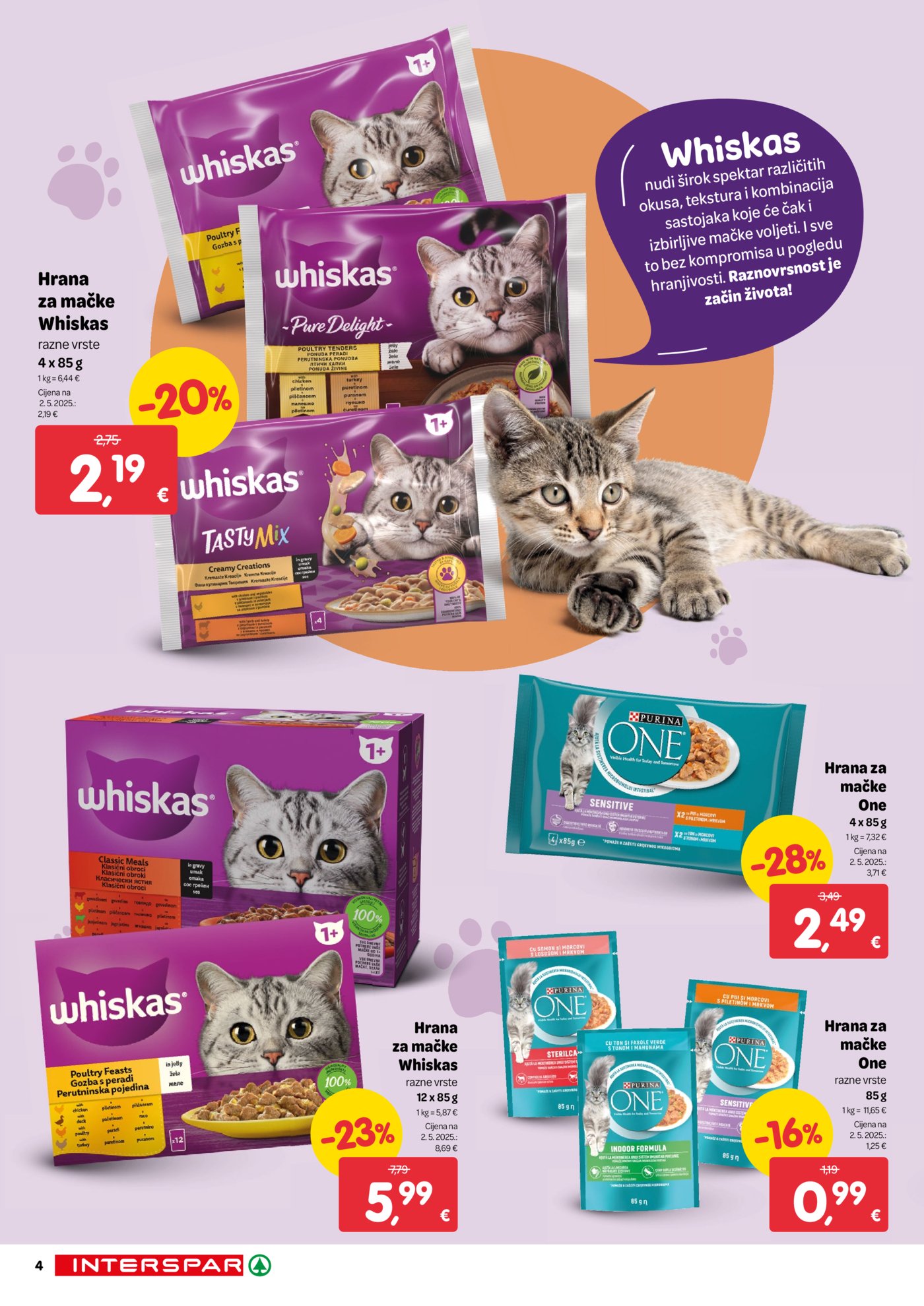 INTERSPAR ljubimci katalog Akcija 19.11. - 02.12.2025.