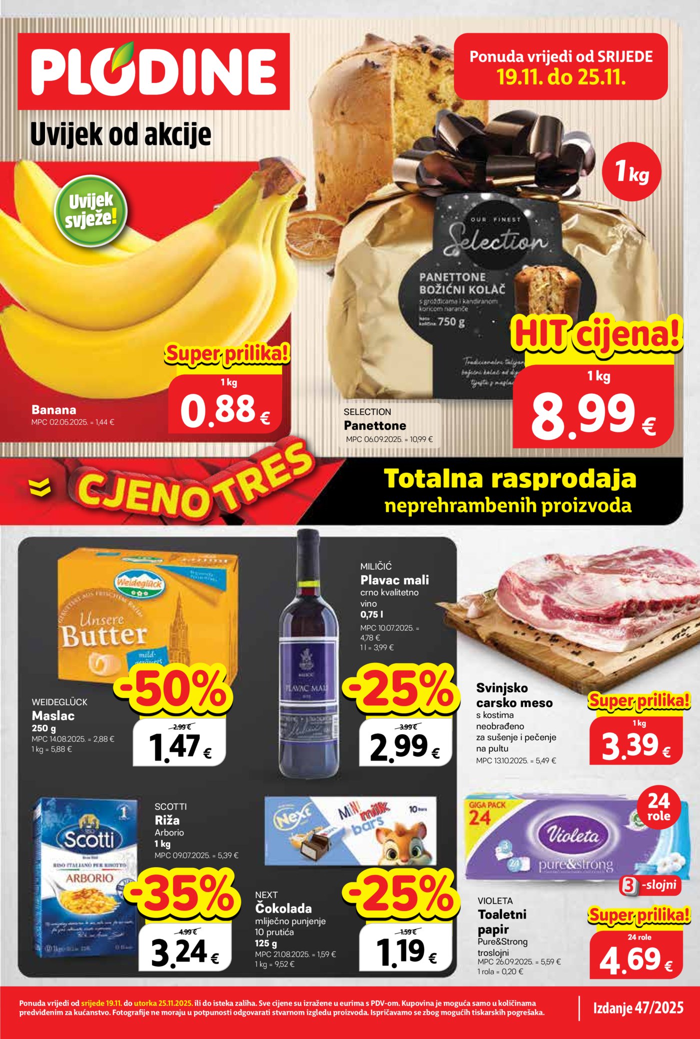Plodine katalog Akcija 19.11.-25.11.2025.