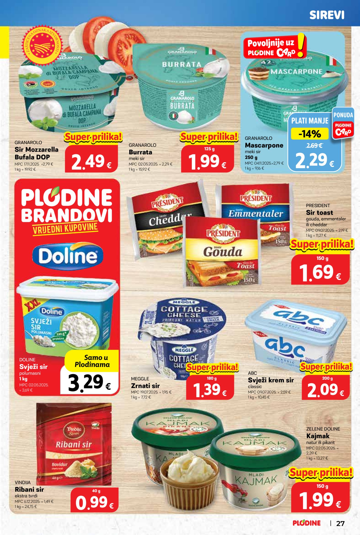 Plodine katalog Akcija 19.11.-25.11.2025.