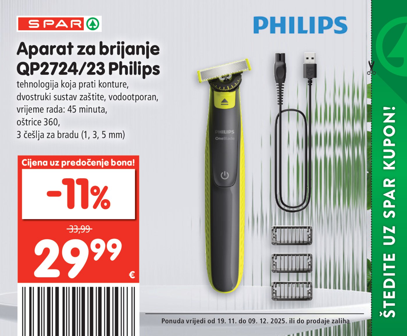 SPAR BON katalog Akcija 19.11. - 09.12.2025.