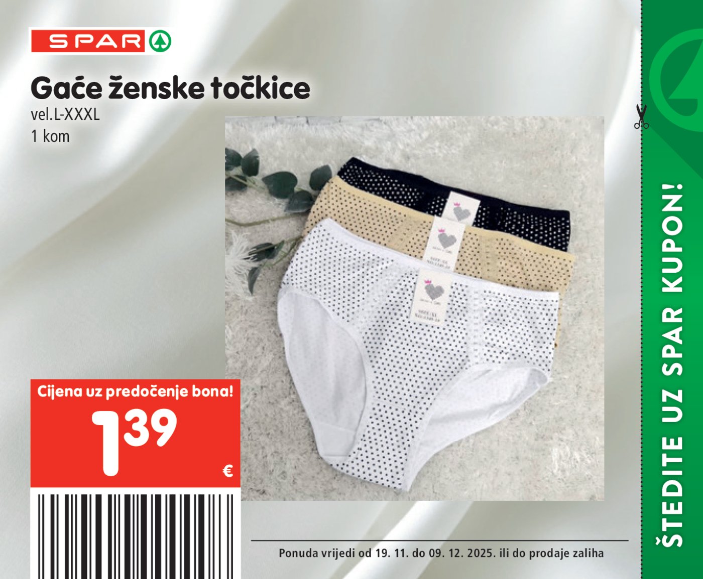 SPAR BON katalog Akcija 19.11. - 09.12.2025.