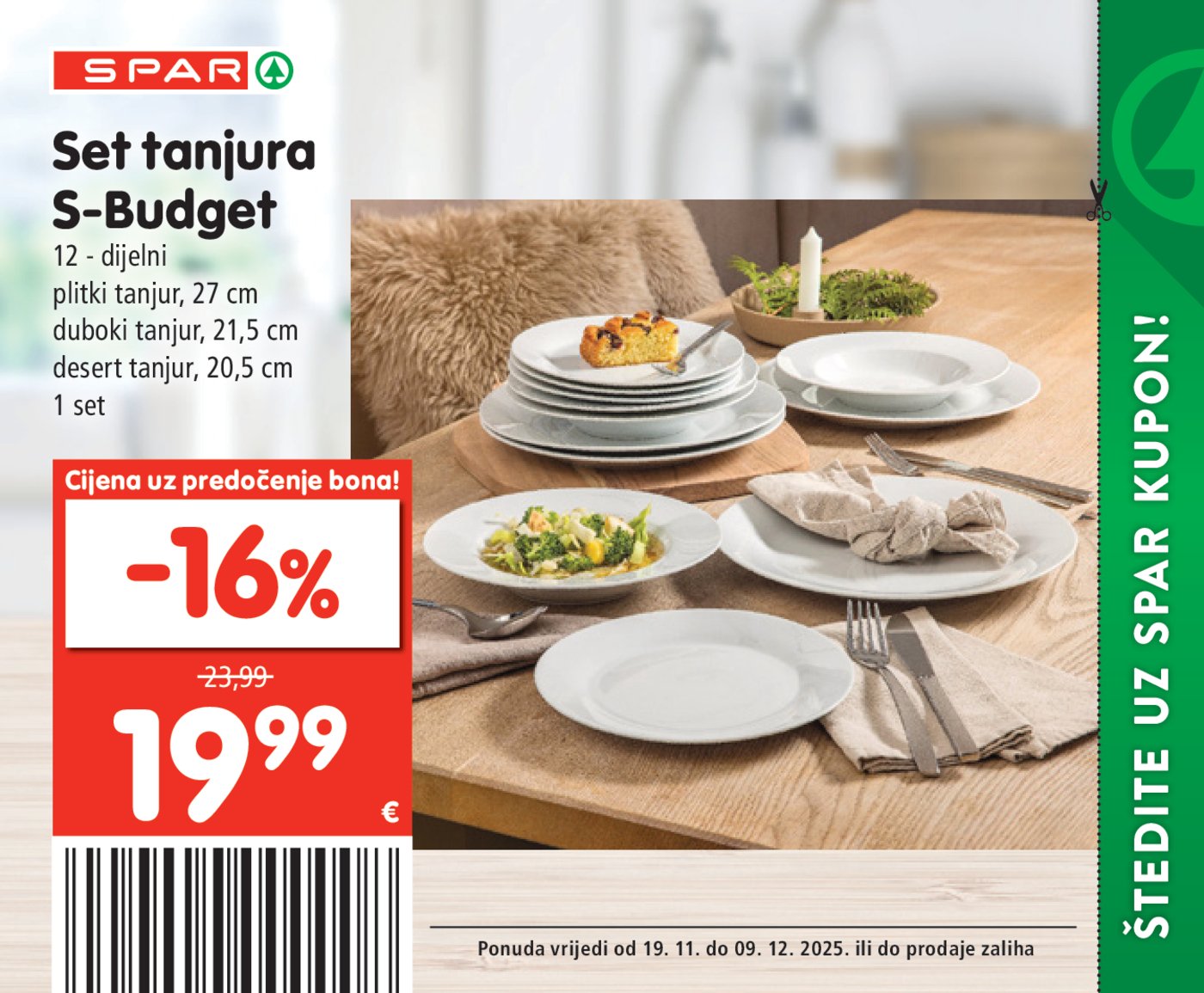 SPAR BON katalog Akcija 19.11. - 09.12.2025.