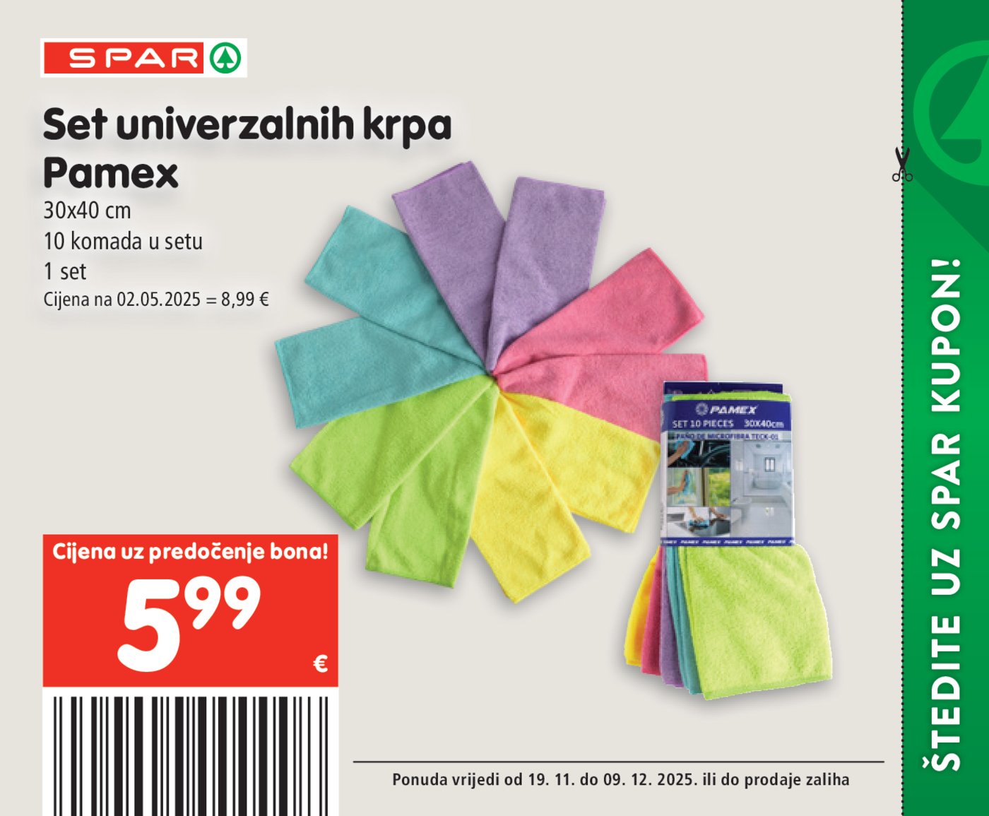 SPAR BON katalog Akcija 19.11. - 09.12.2025.