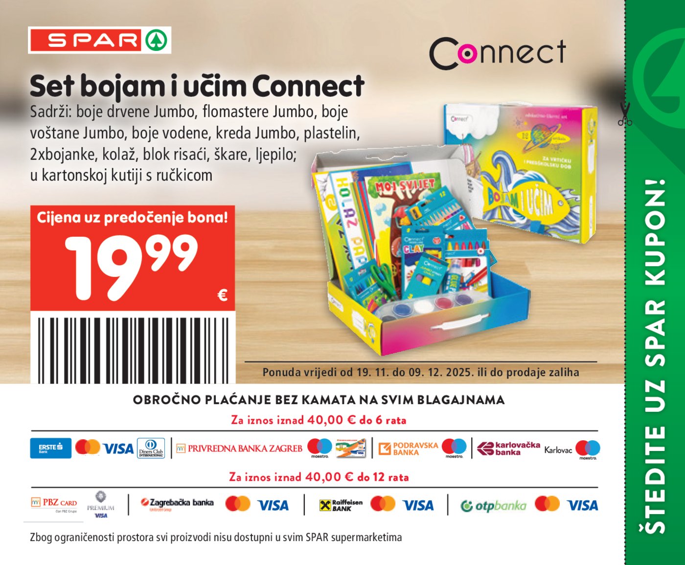SPAR BON katalog Akcija 19.11. - 09.12.2025.