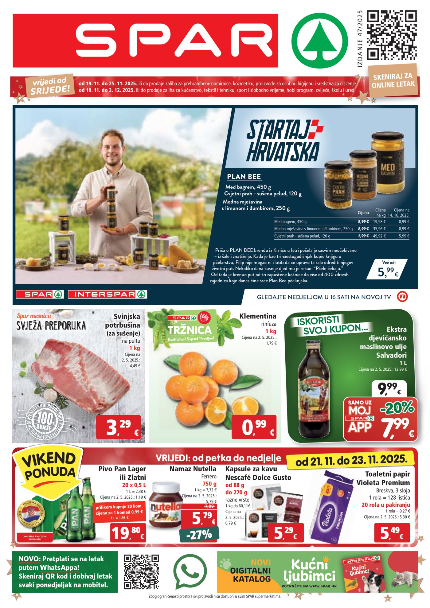 SPAR katalog Akcija 19.11. - 25.11.2025.