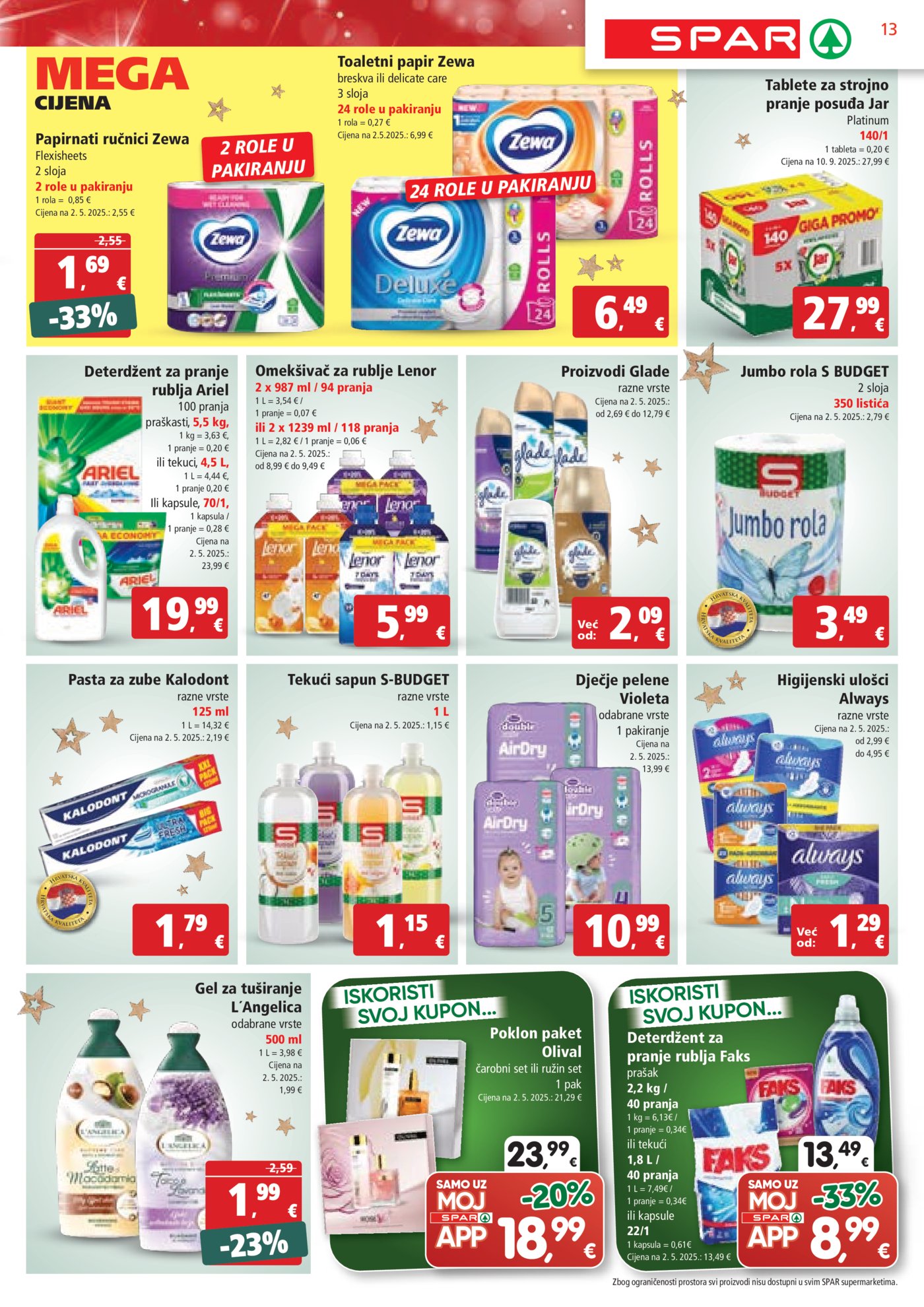 SPAR katalog Akcija 19.11. - 25.11.2025.