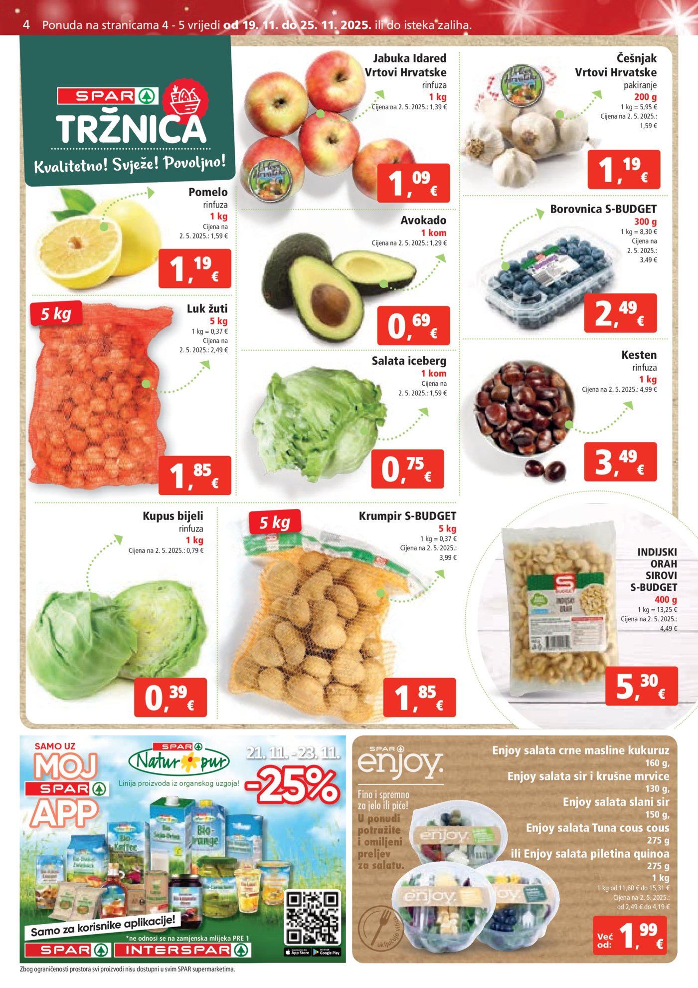 SPAR katalog Akcija 19.11. - 25.11.2025.
