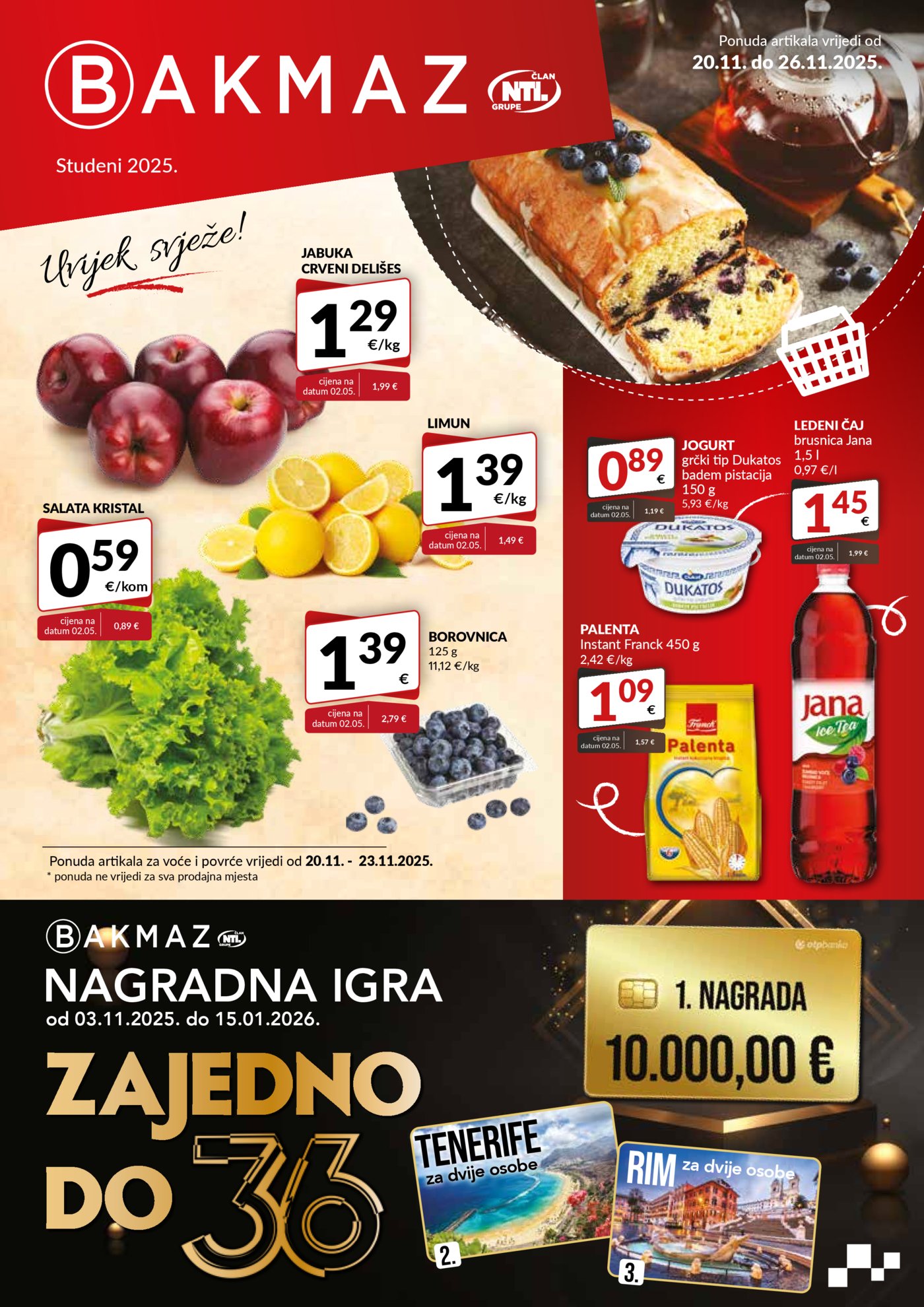 Bakmaz katalog Akcija 20.11.-26.11.2025.