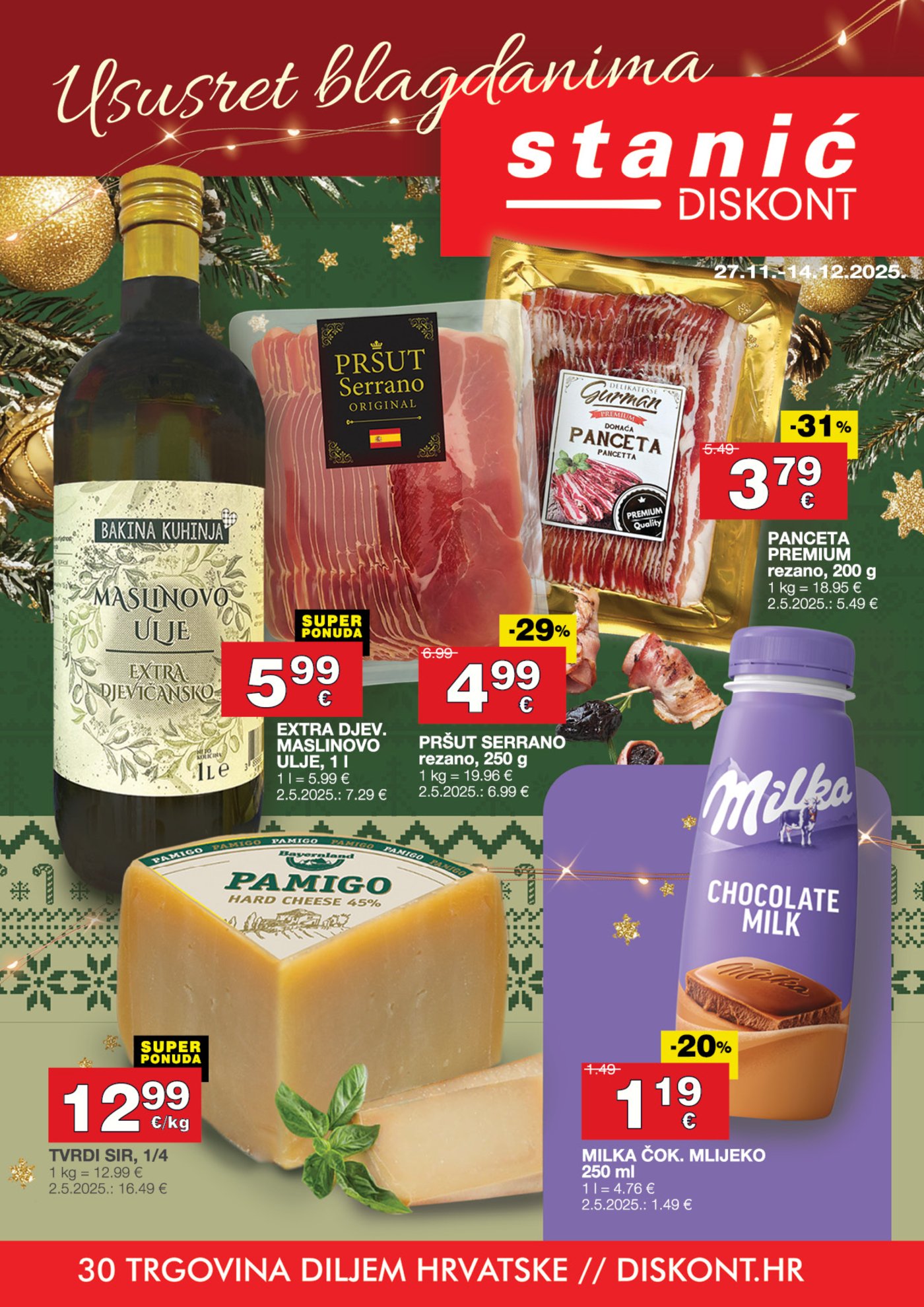 Diskont Stanić katalog Ususret Blagdanima 27.11. - 14.12.2025.