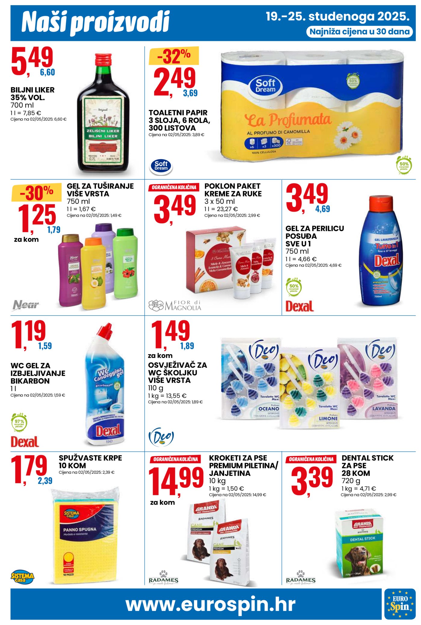 Eurospin katalog Akcija 19.11.-25.11.2025.