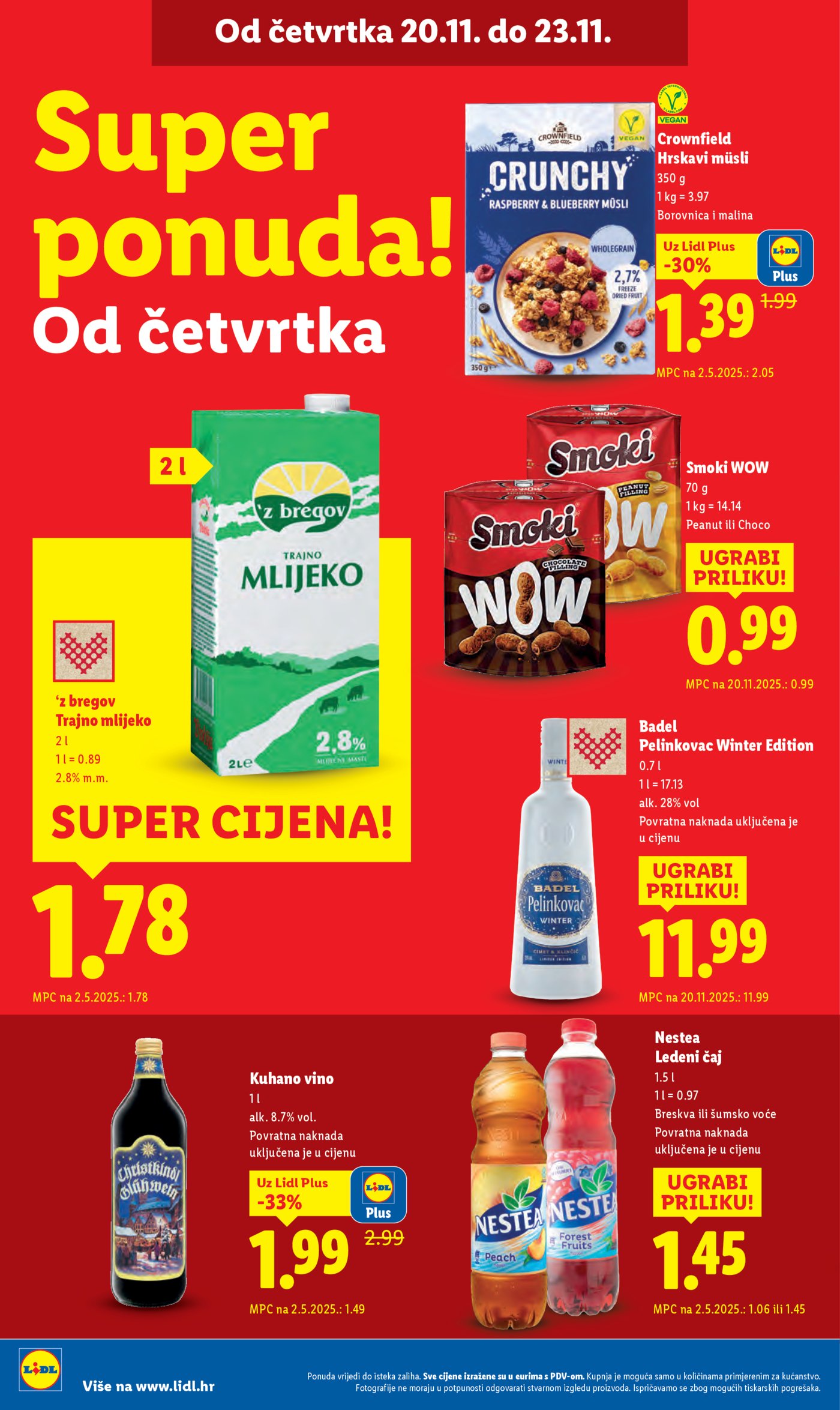 Lidl katalog Super ponuda od četvrtka 20.11. - 23.11.2025.
