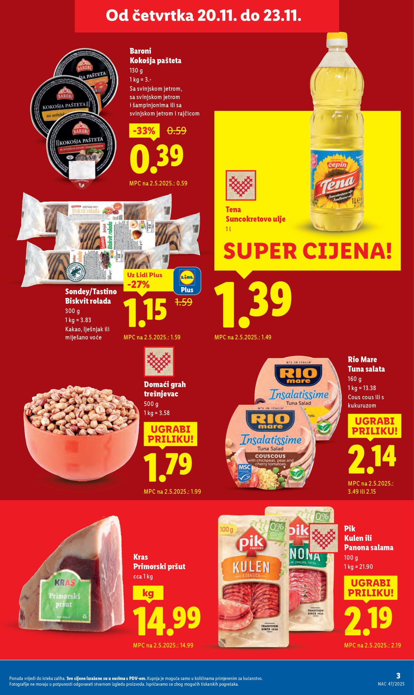 Lidl katalog Super ponuda od četvrtka 20.11. - 23.11.2025.