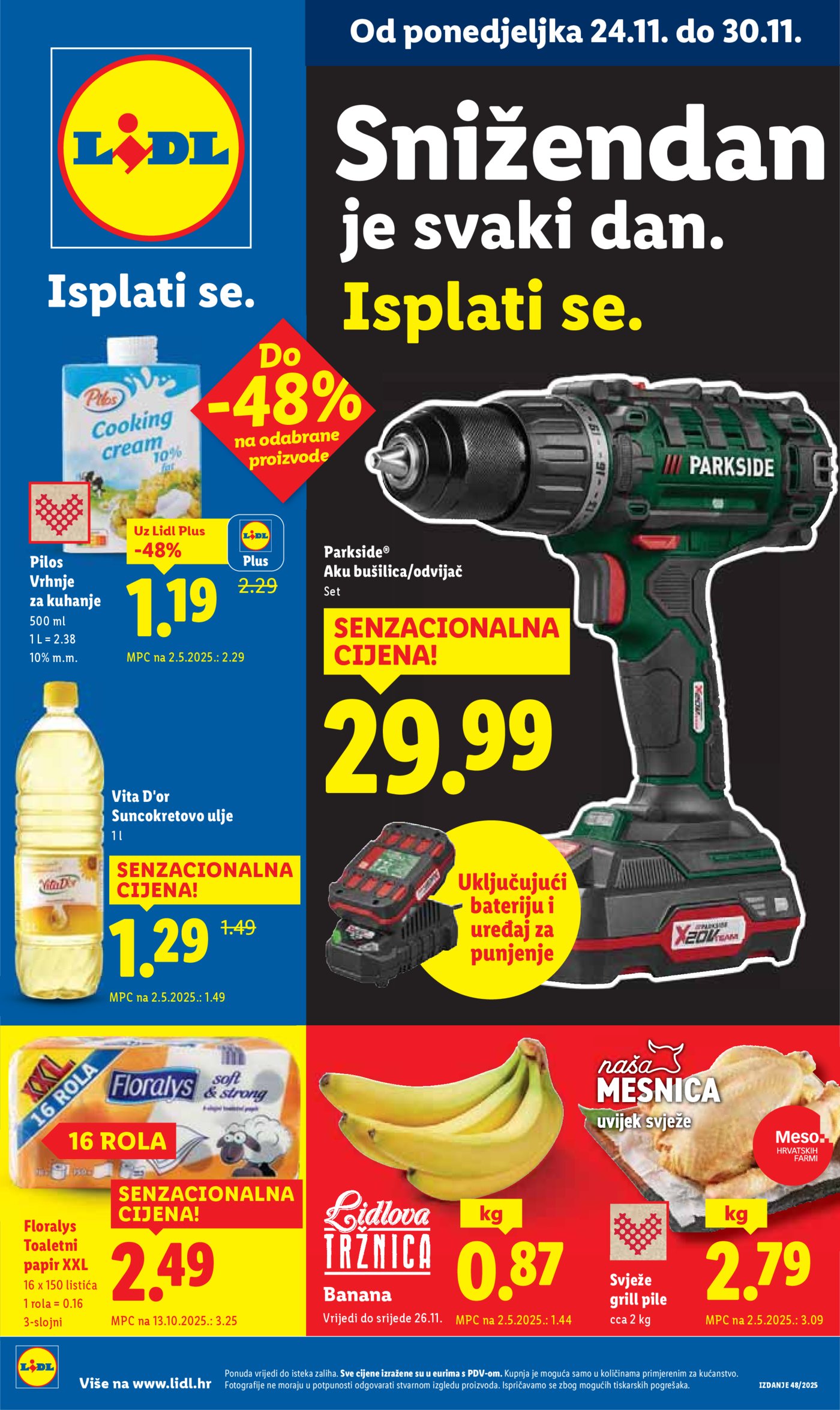 Lidl katalog Super ponuda od ponedjeljka 24.11. - 30.11.2025.