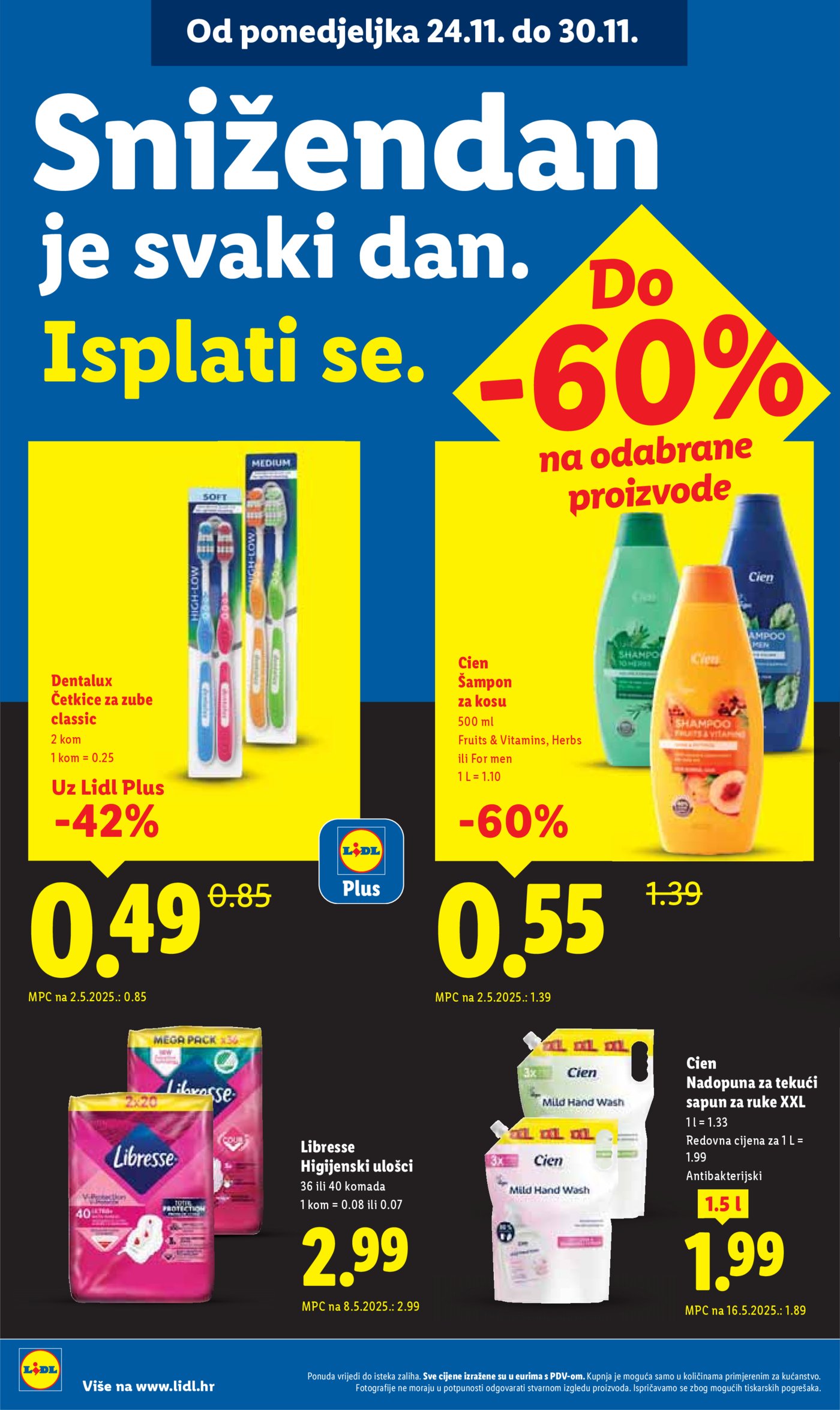 Lidl katalog Super ponuda od ponedjeljka 24.11. - 30.11.2025.