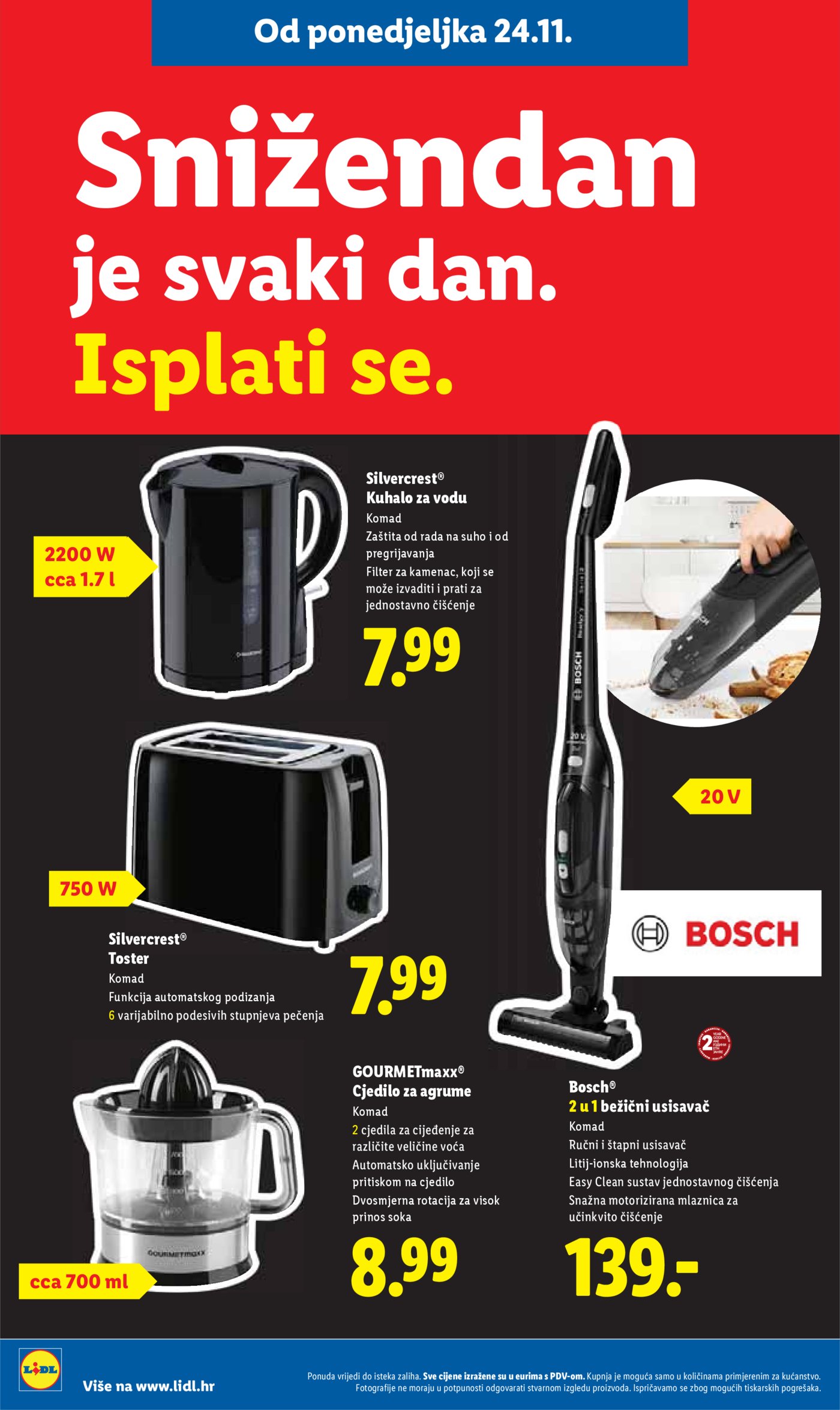 Lidl katalog Super ponuda od ponedjeljka 24.11. - 30.11.2025.