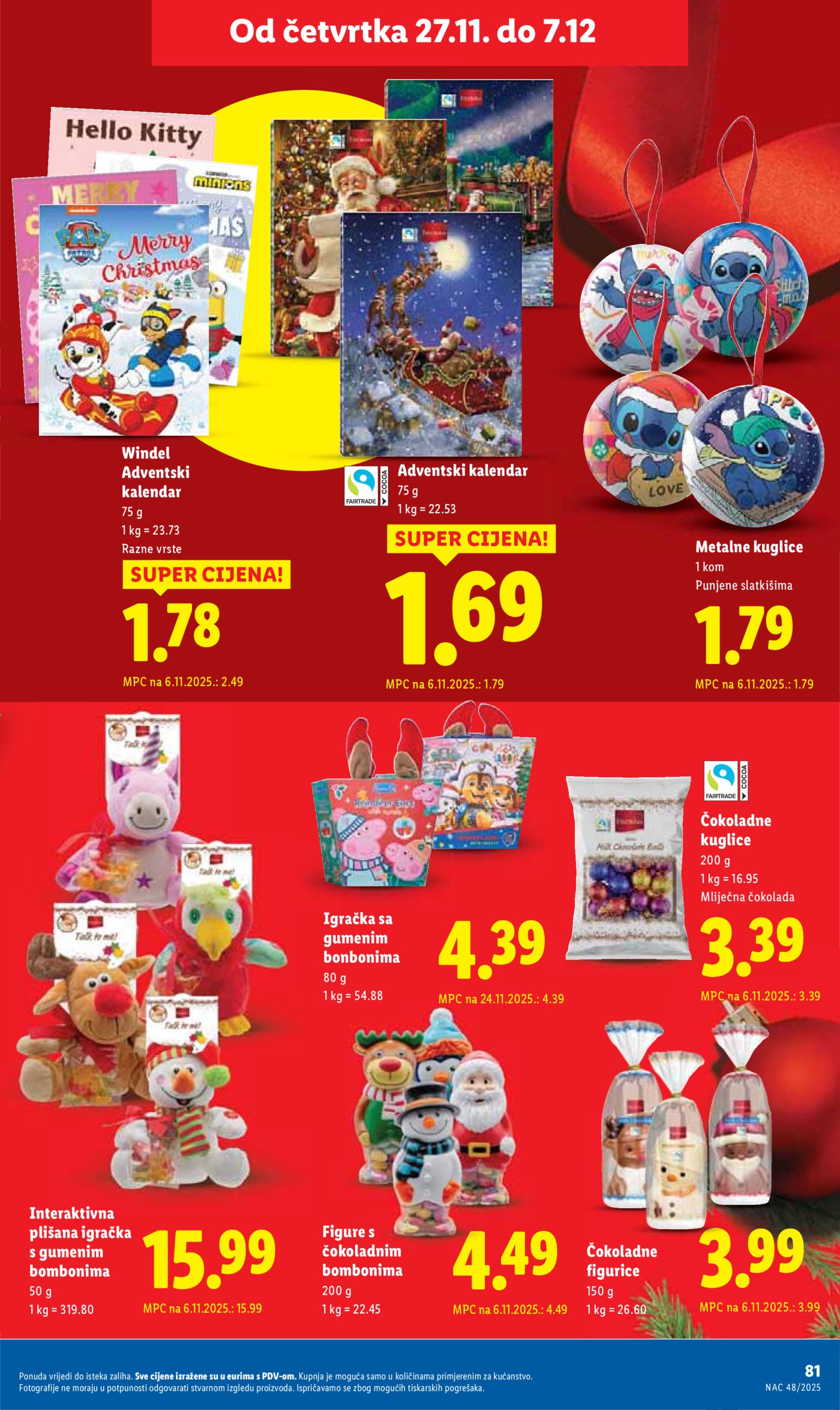 Lidl katalog Super ponuda od ponedjeljka 24.11. - 30.11.2025.