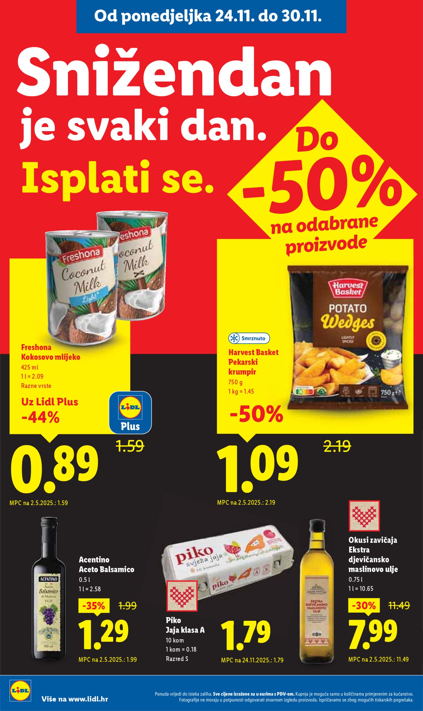 Lidl katalog Super ponuda od ponedjeljka 24.11. - 30.11.2025.