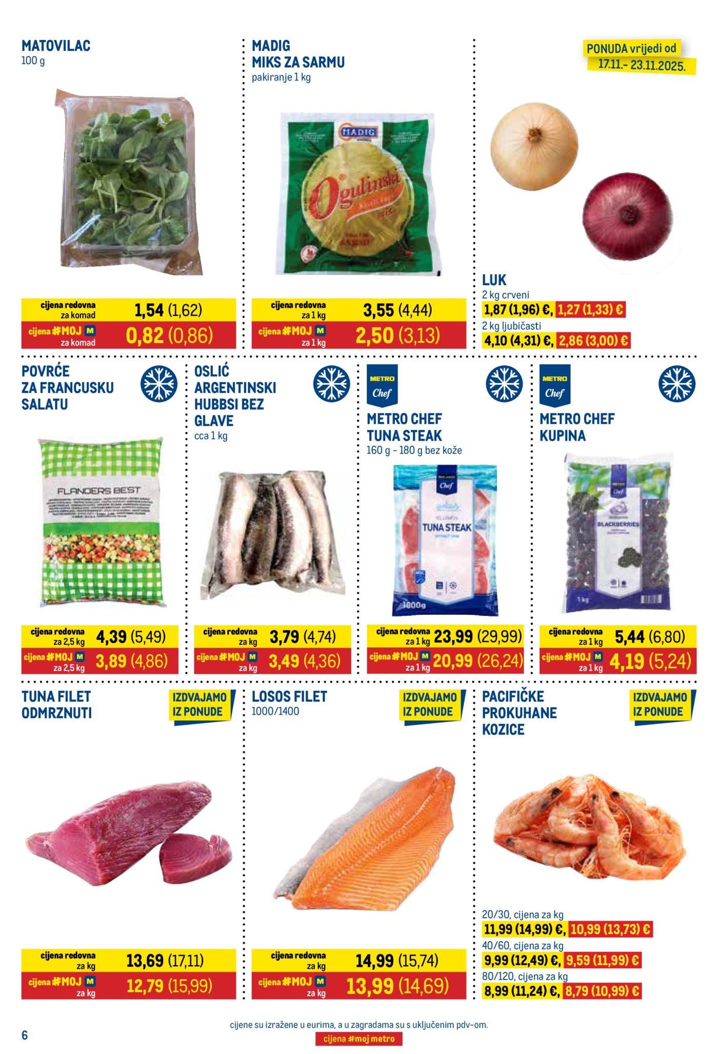 Metro prehrana i neprehrana katalog Akcija 17.11.-30.11.2025.