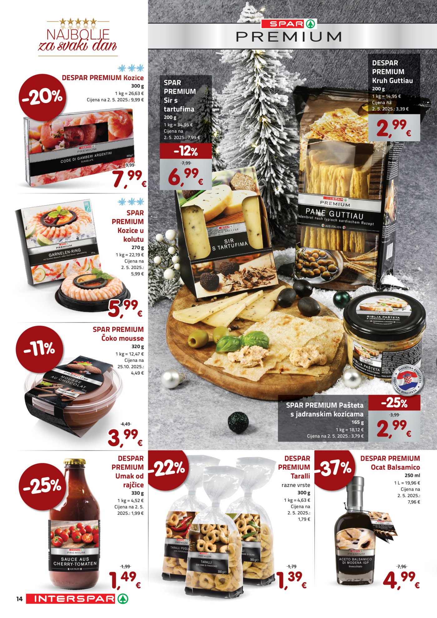 Interspar Delicije katalog Akcija 27.11.-31.12.2025.
