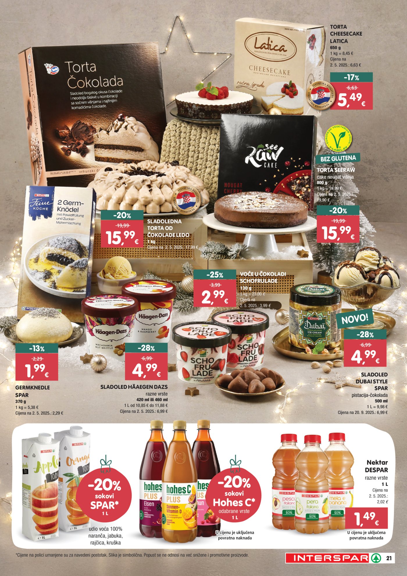 Interspar Delicije katalog Akcija 27.11.-31.12.2025.