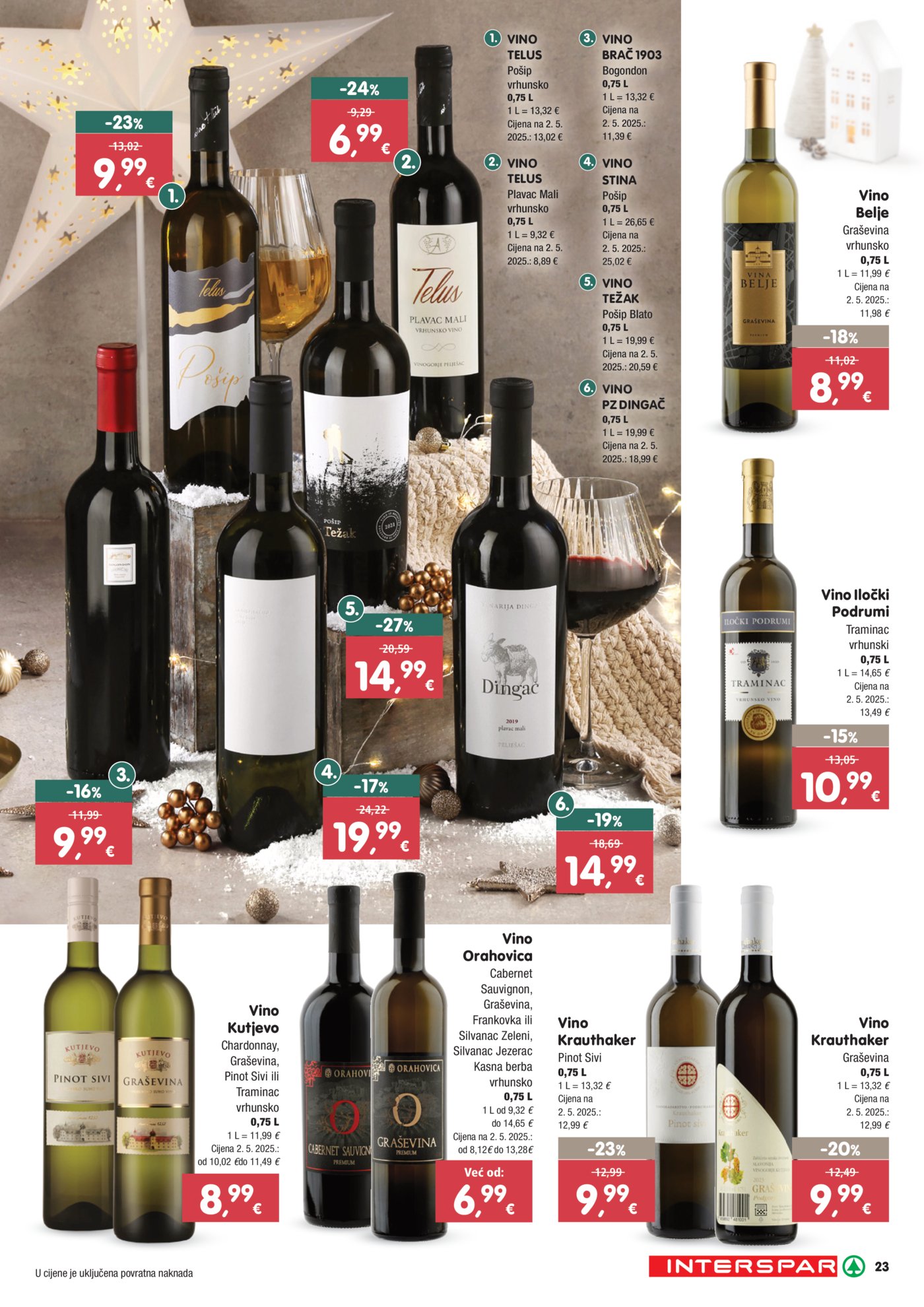 Interspar Delicije katalog Akcija 27.11.-31.12.2025.