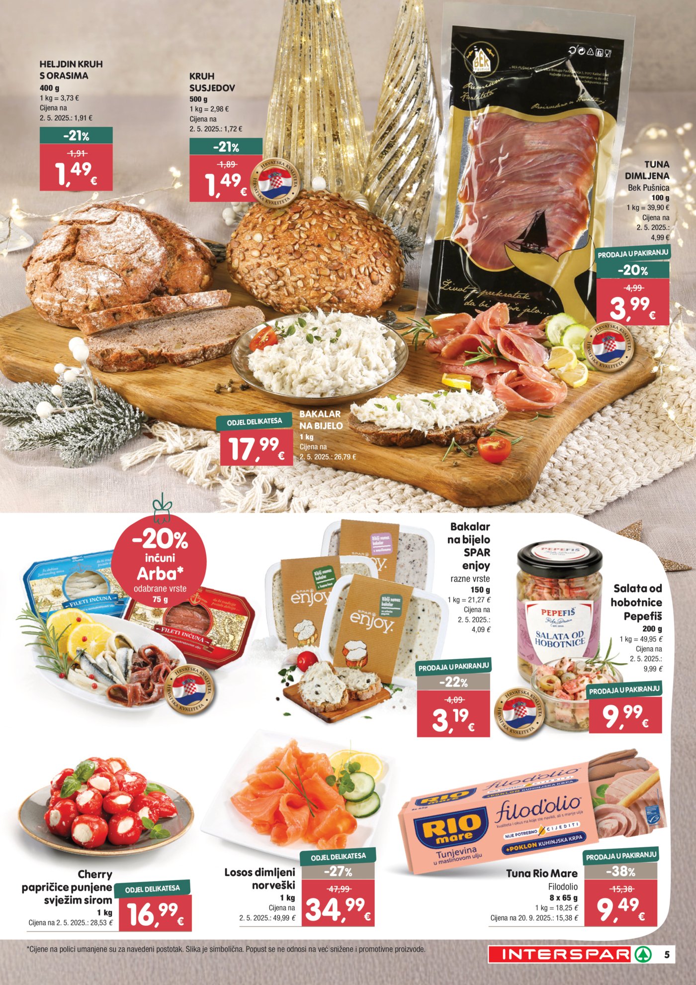 Interspar Delicije katalog Akcija 27.11.-31.12.2025.