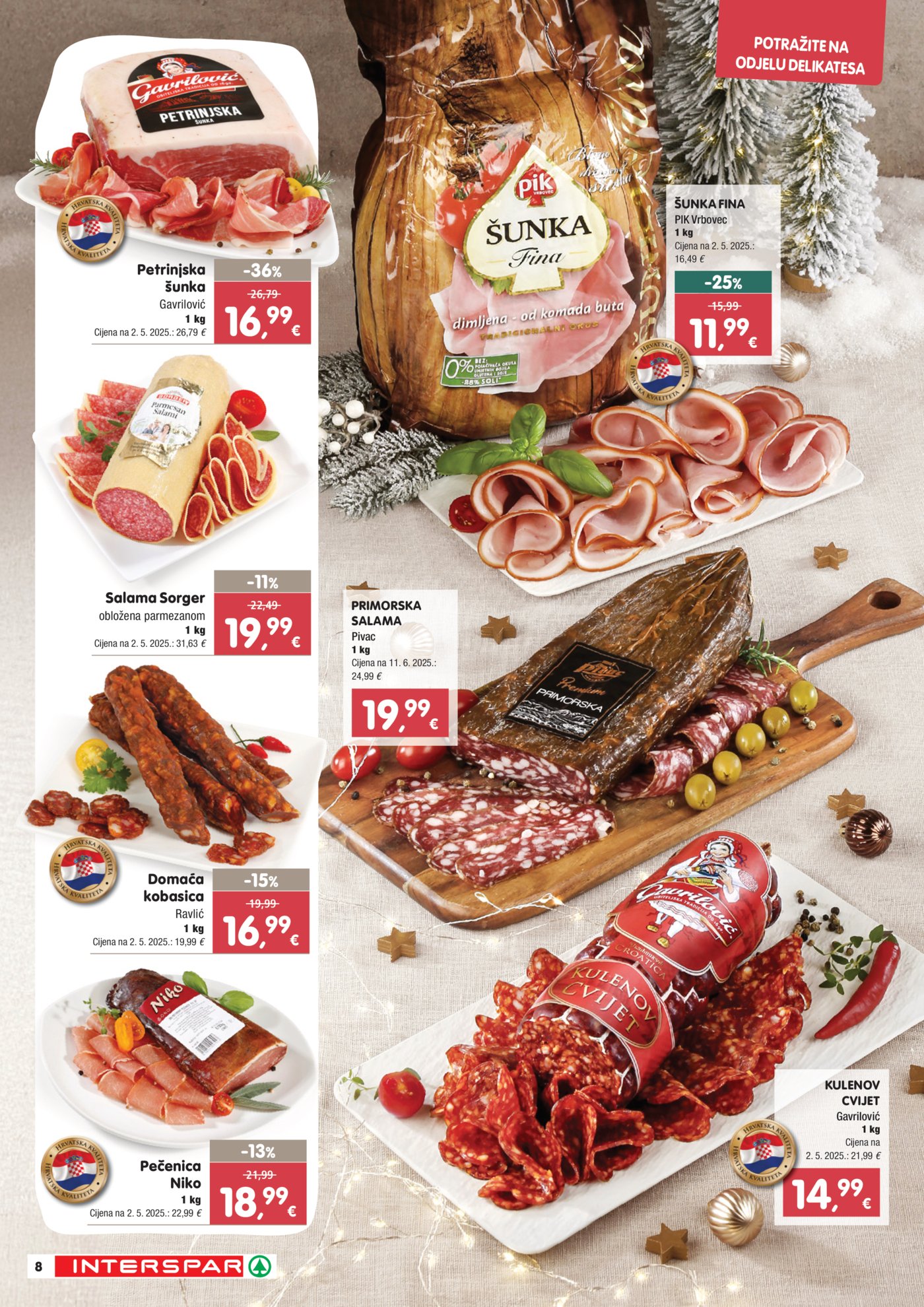 Interspar Delicije katalog Akcija 27.11.-31.12.2025.