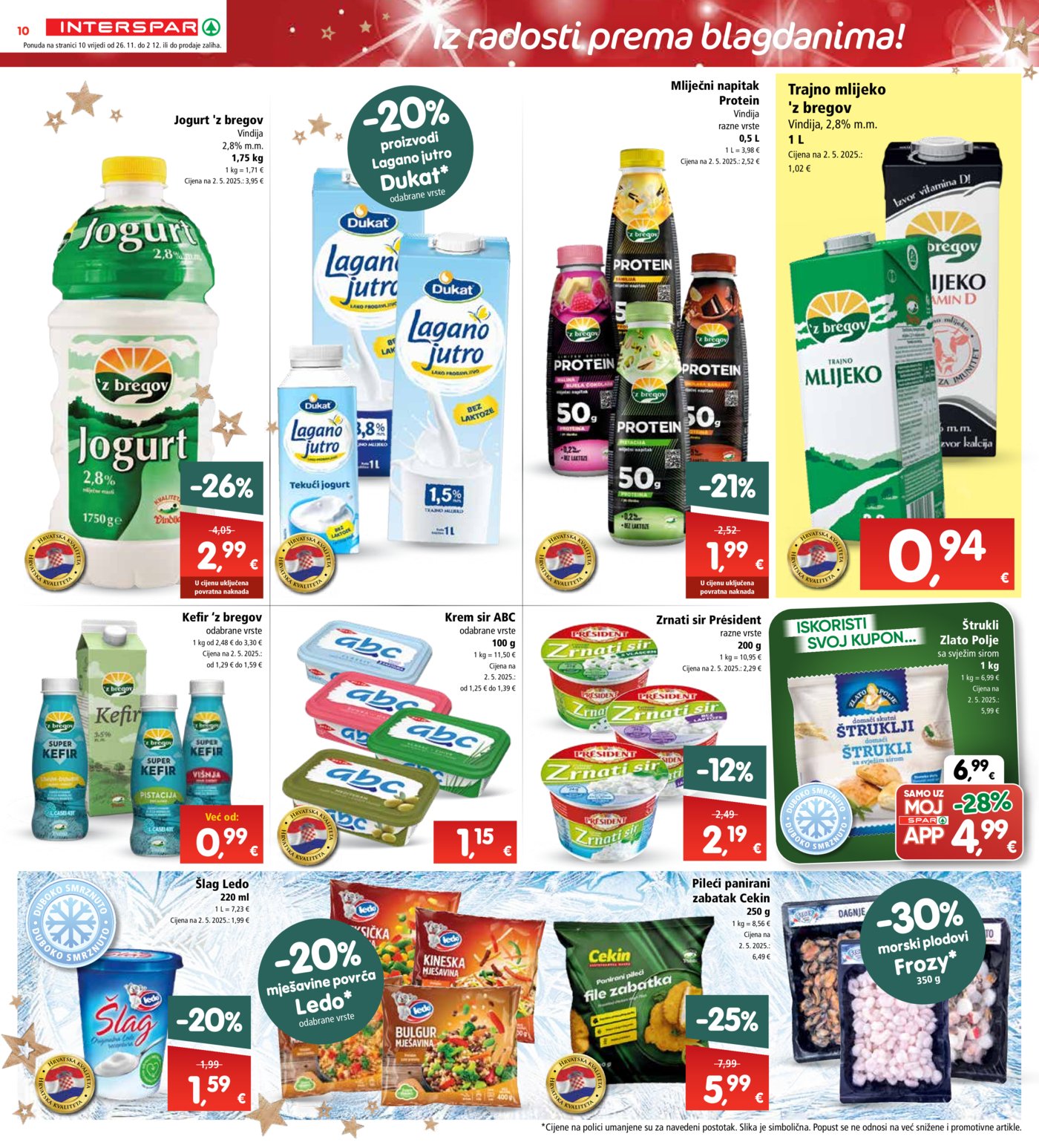 INTERSPAR katalog Akcija 26.11. - 02.12.2025.