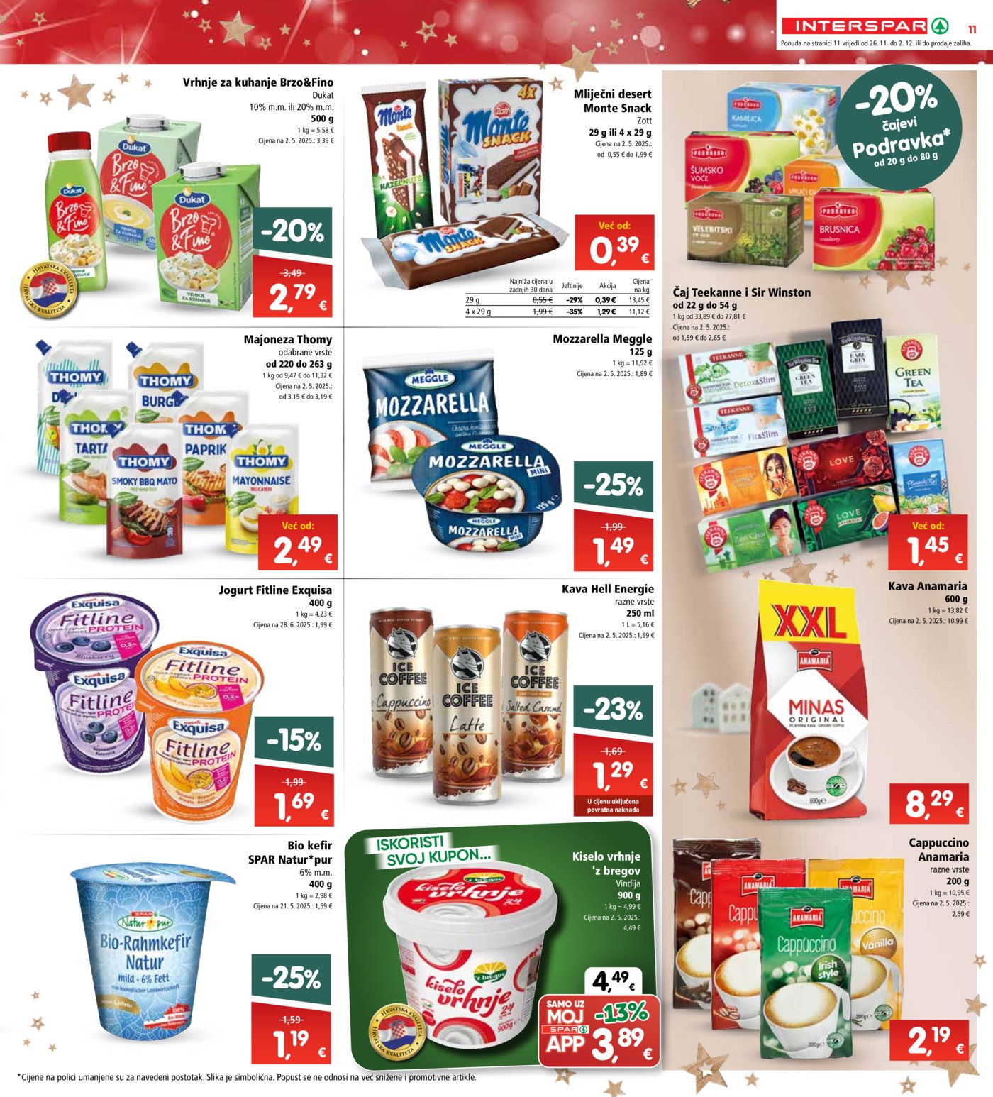 INTERSPAR katalog Akcija 26.11. - 02.12.2025.
