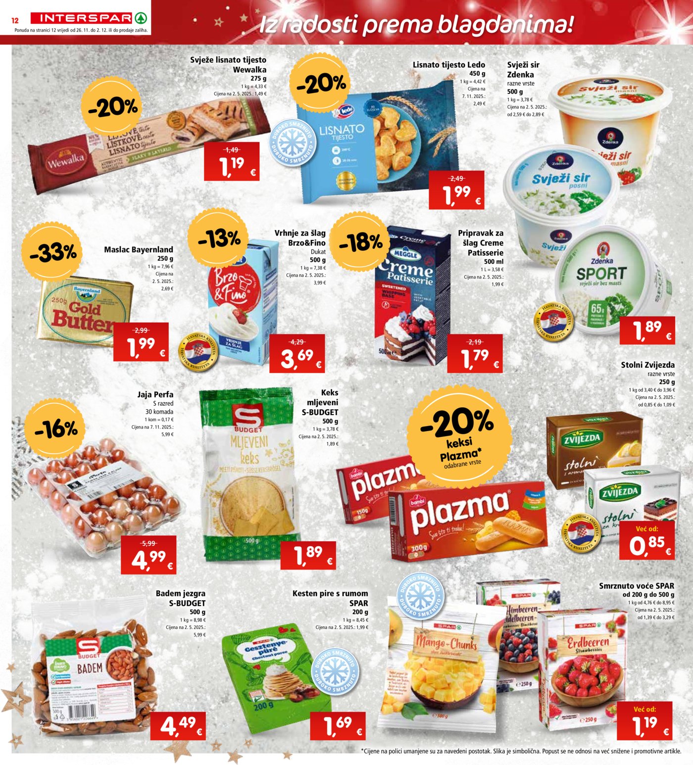 INTERSPAR katalog Akcija 26.11. - 02.12.2025.