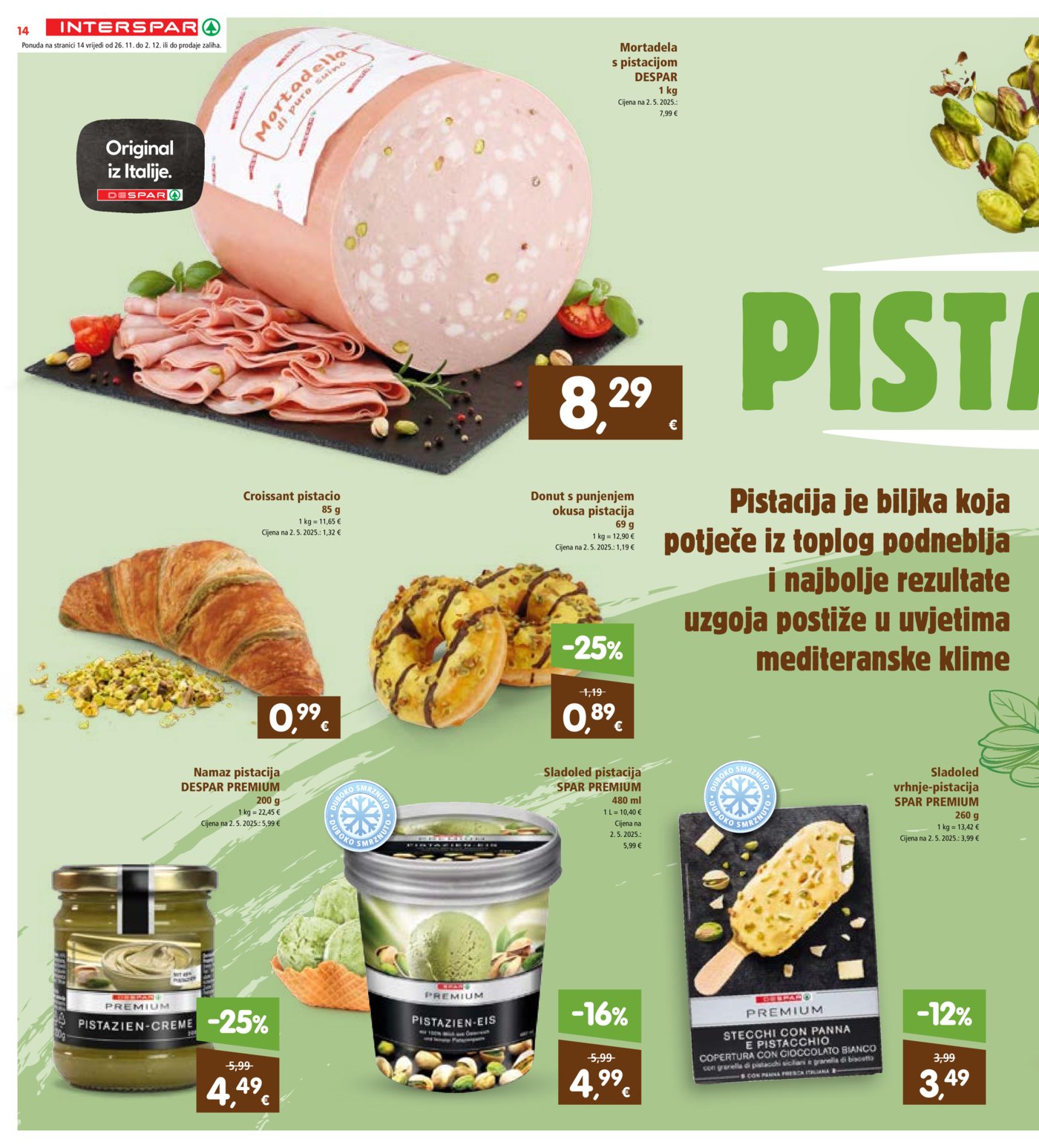 INTERSPAR katalog Akcija 26.11. - 02.12.2025.
