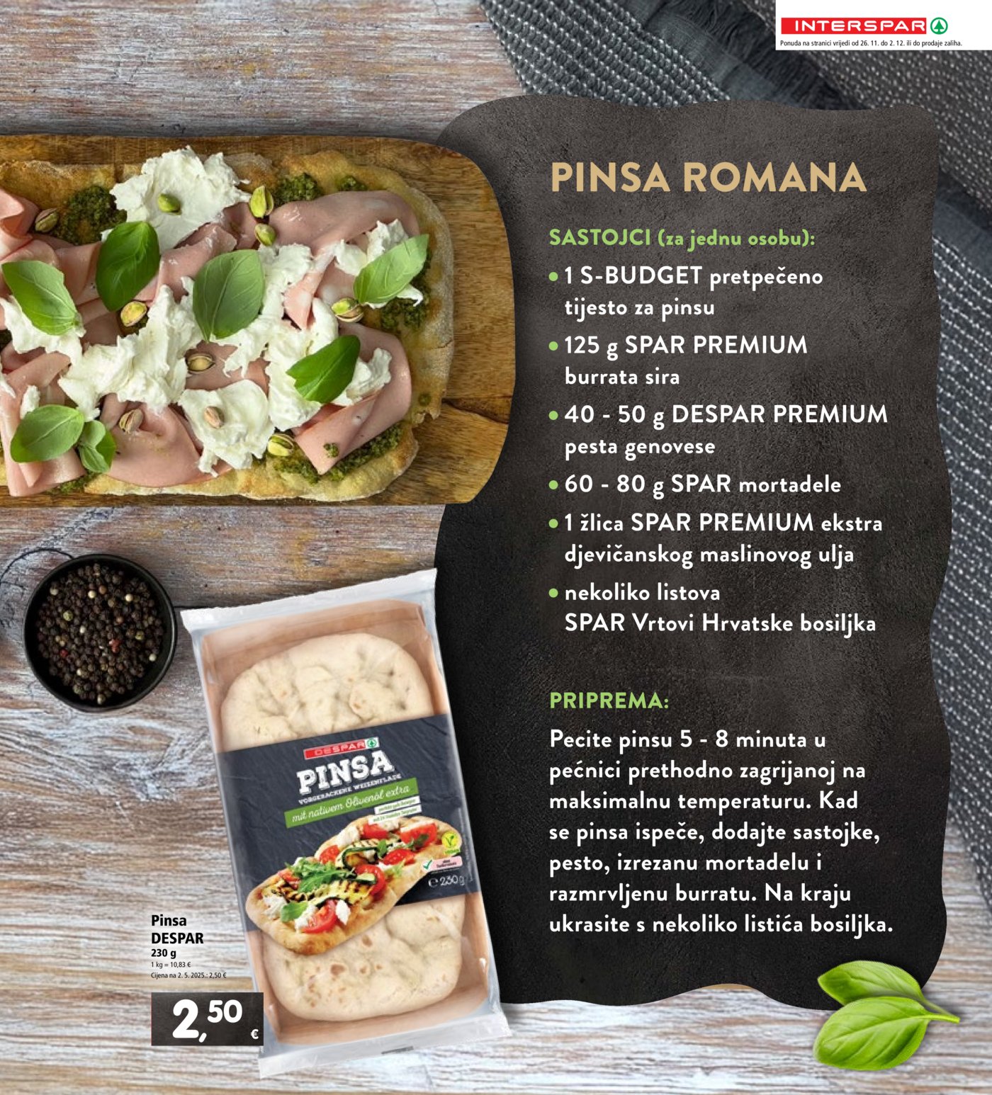 INTERSPAR katalog Akcija 26.11. - 02.12.2025.